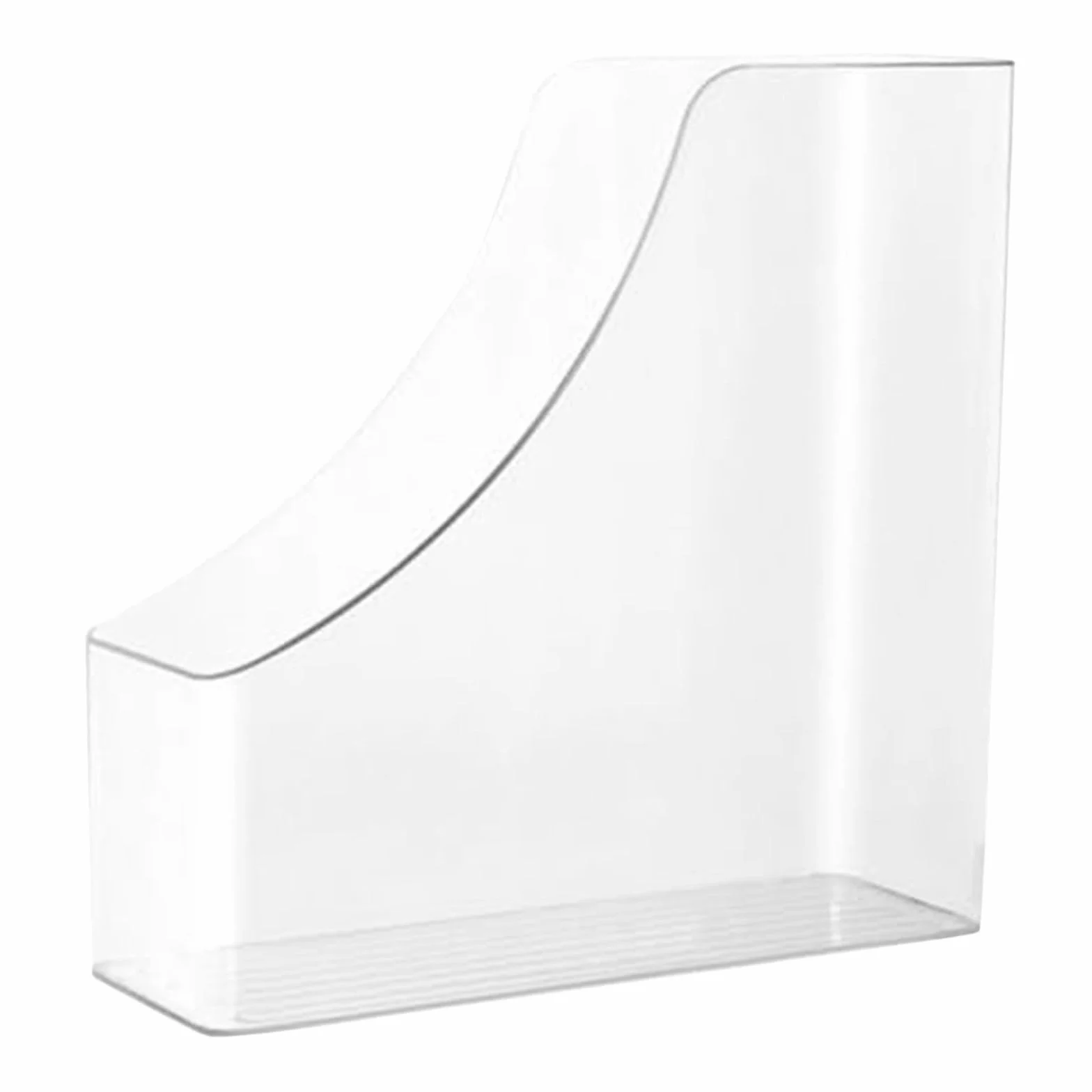 Porte-documents vertical en plastique transparent A4 Organiseur de documents Design acrylique 22.5x22.5cm