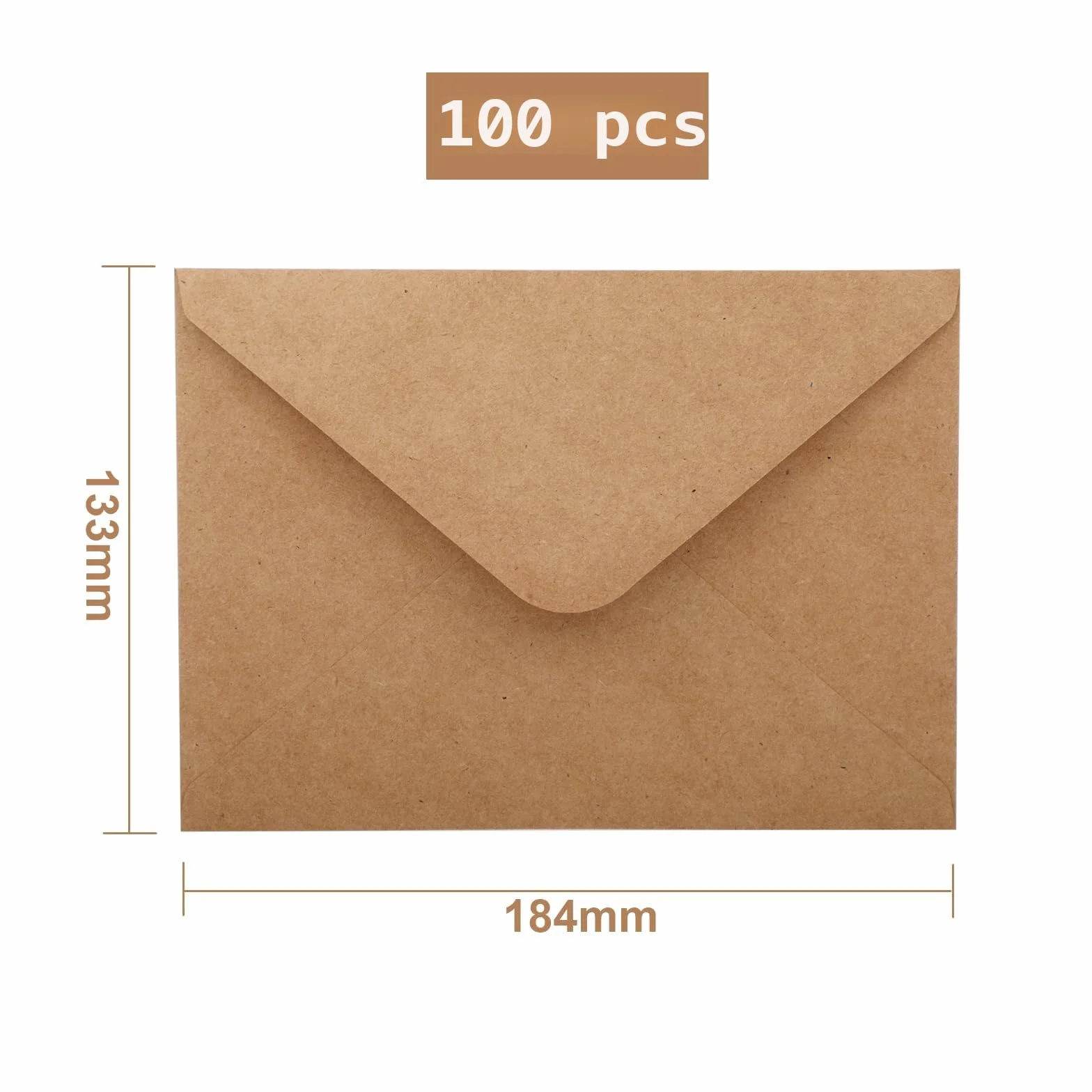 Enveloppes en Papier Kraft B6 13x18 120 g/m² Mariage Faire Part Lettres Cartes Invitations