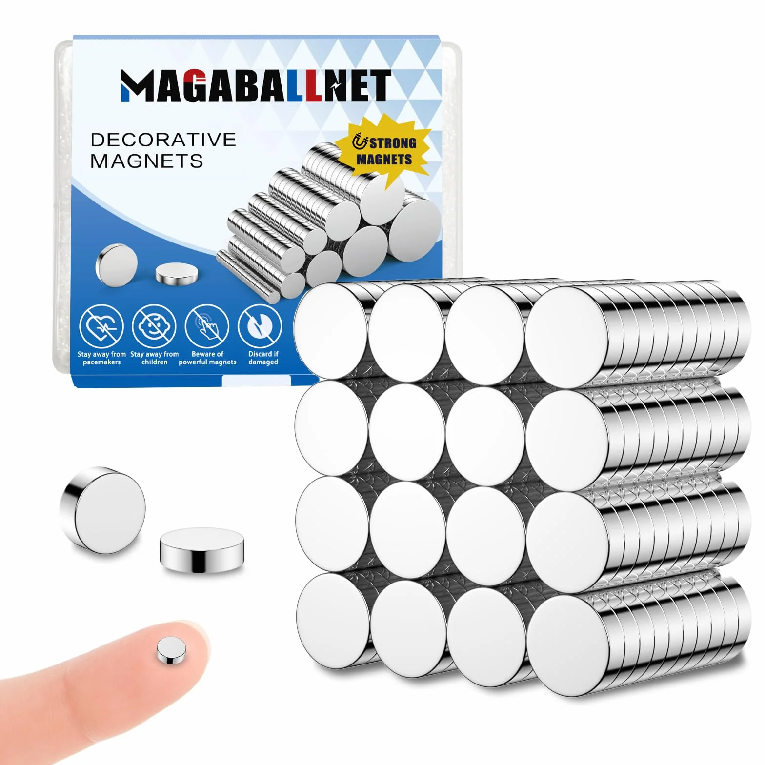 Aimants Néodyme Puissants 5×2 mm Lot de 100 pour Réfrigérateur Tableau