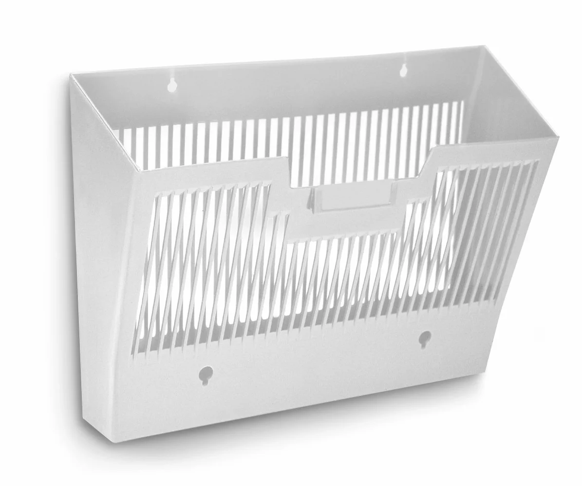 CEP Corbeille murale Trieur Porte documents Courrier A4 24x32 cm Rangement Dossiers Organiseur bureau Grande Capacité Gris