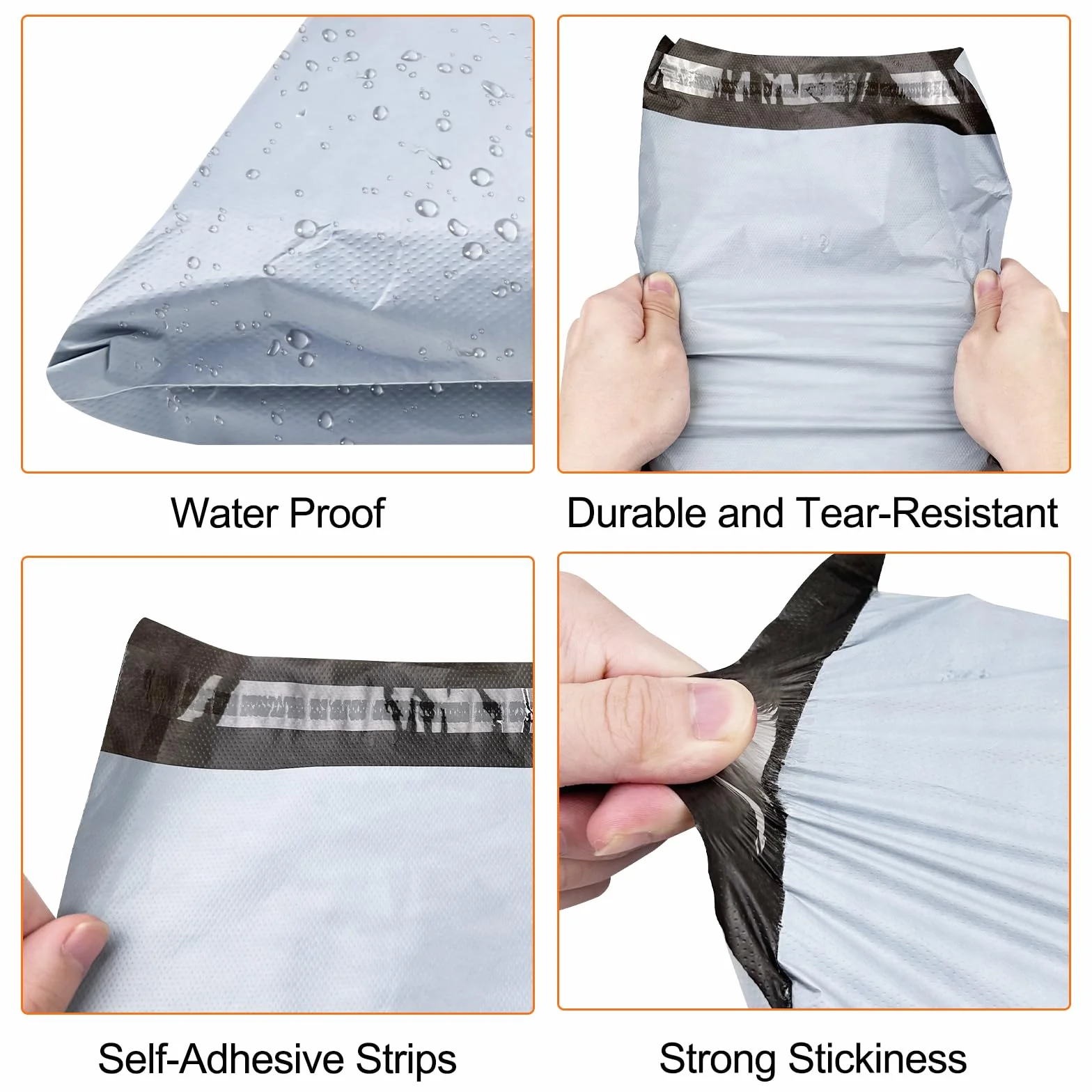 120Pcs Enveloppe Plastique Expedition Autoadhésive Sachet Colis Opaques Sac L 25.5x33cm