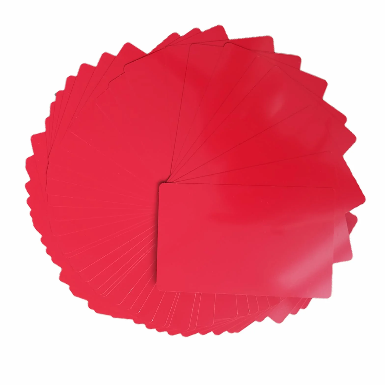 Cartes Visite Métal Le rouge Aluminium 50 Pièces 0.21mm