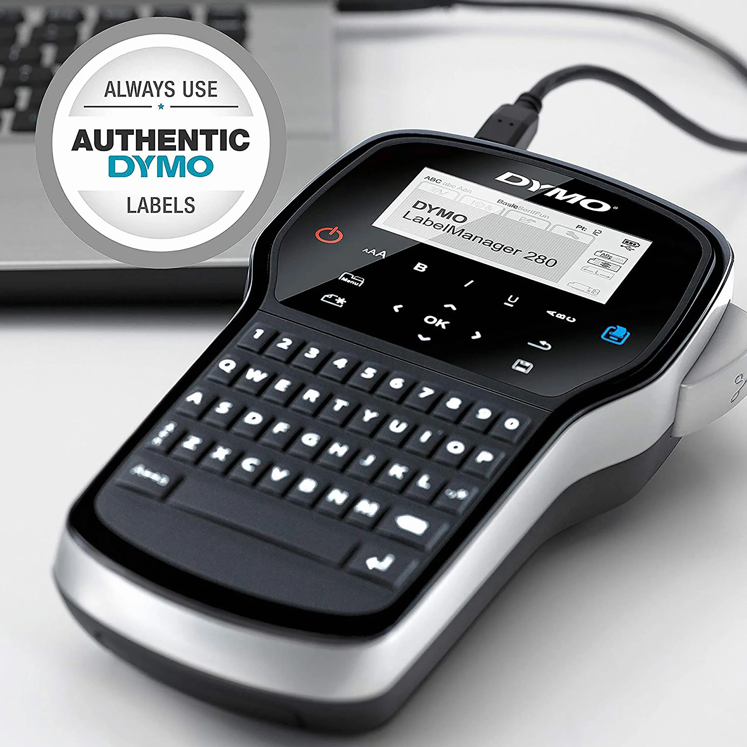 Dymo LabelManager 280 Etiqueteuse de Bureau Portable Clavier QWERTY