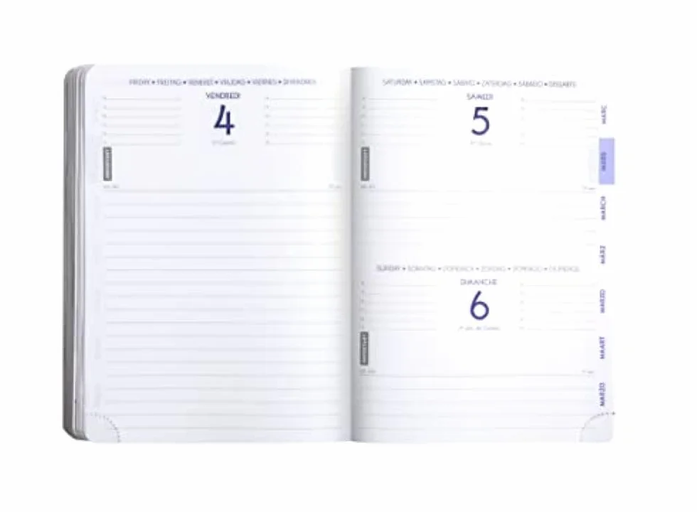 Exacompta Agenda Forum Roar 12x17 cm Journalier Août 2026 à Juillet 2027 Foncé