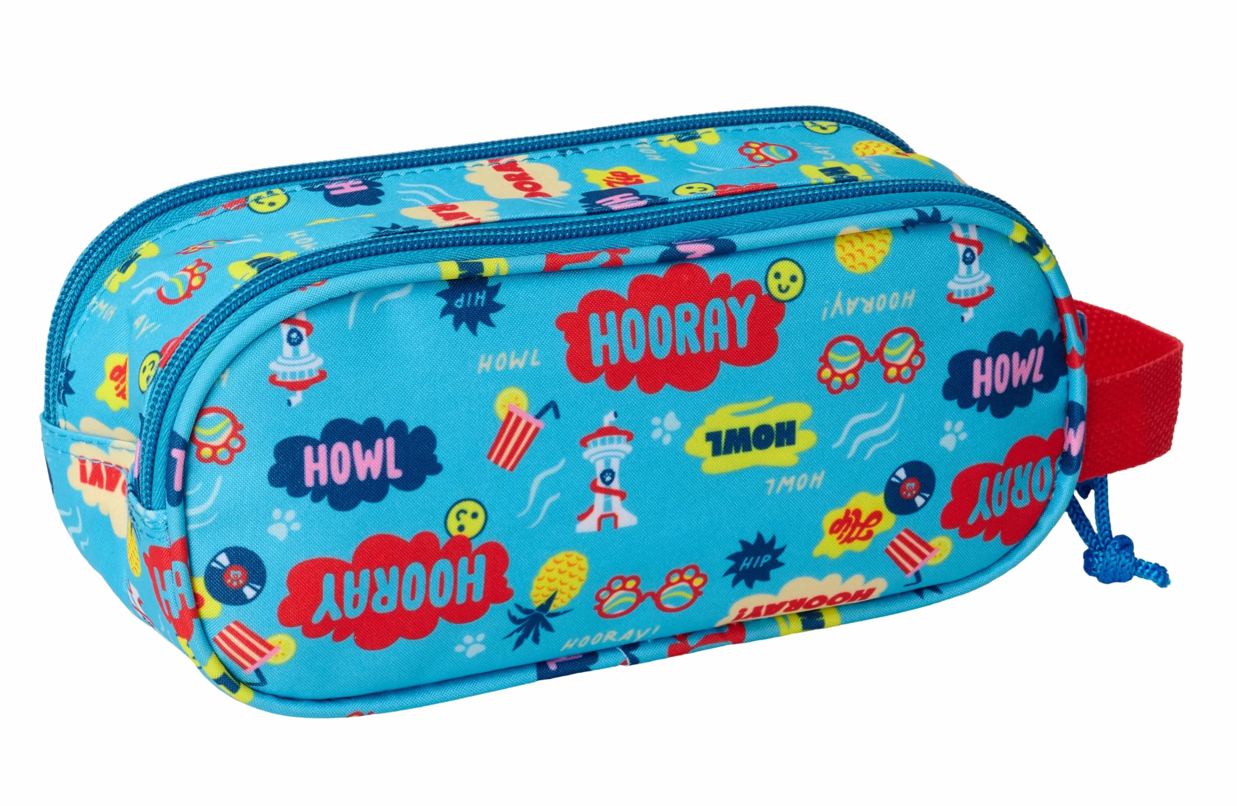 Paw Patrol 3D Trousse Double pour Enfant, 21 x 6 x 8 cm, Bleu