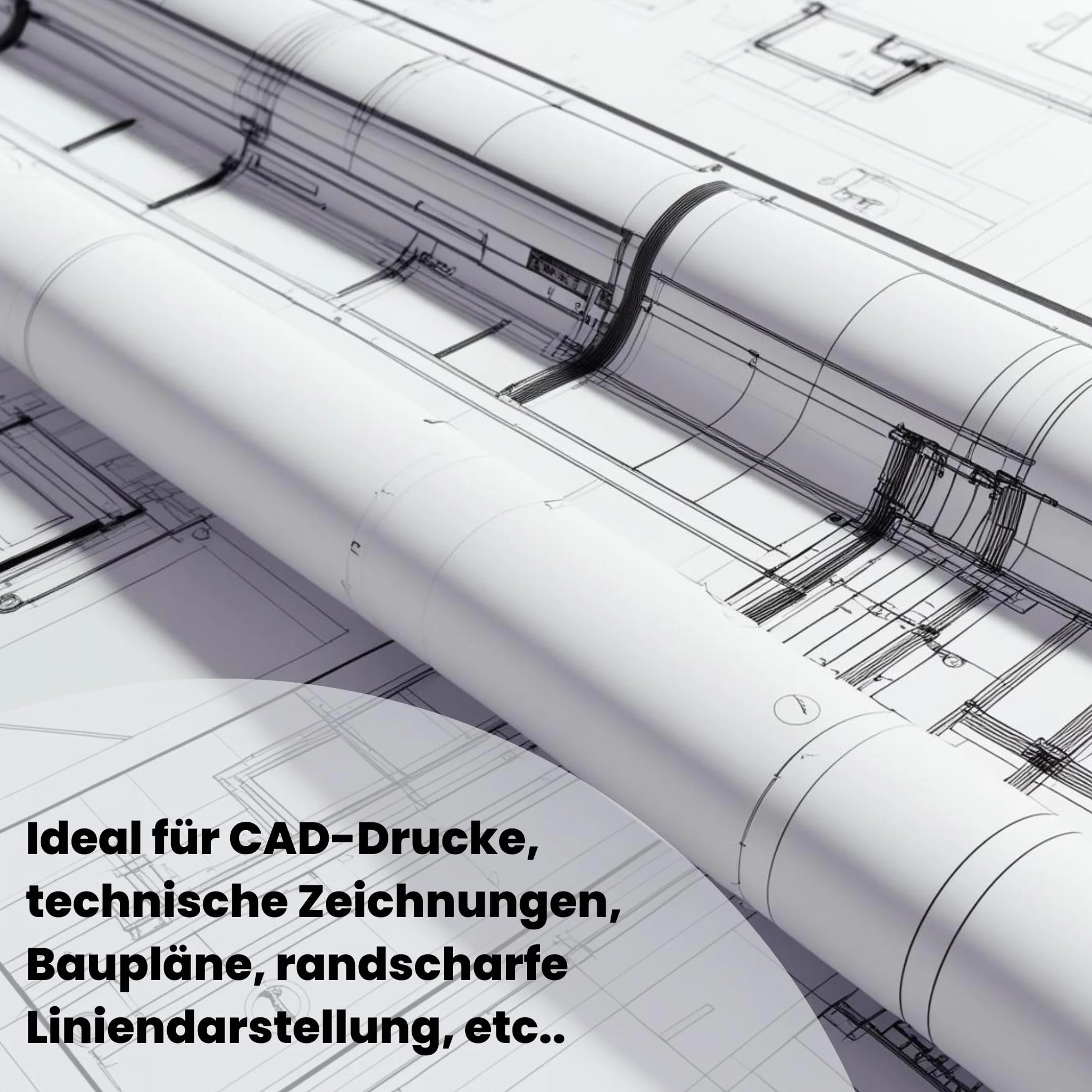 CABRO Papier pour traceur 80 g/m² 914 mm x 50 m Gaine 50 mm Papier blanc non couché CAO jet d'encre