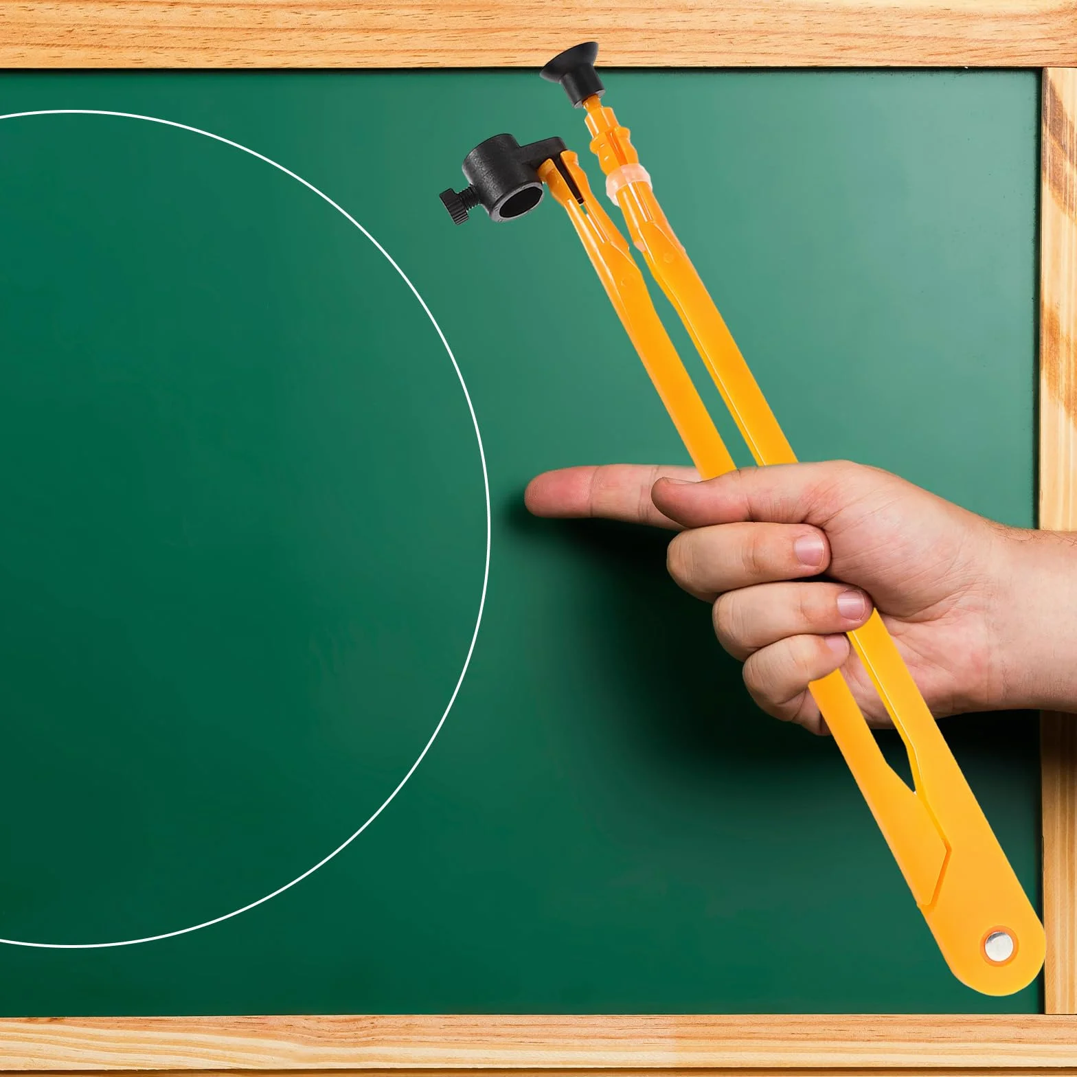 Operitacx Grand Compas Pédagogique 46cm Plastique Outil Dessin Mathématique Tableau Blanc