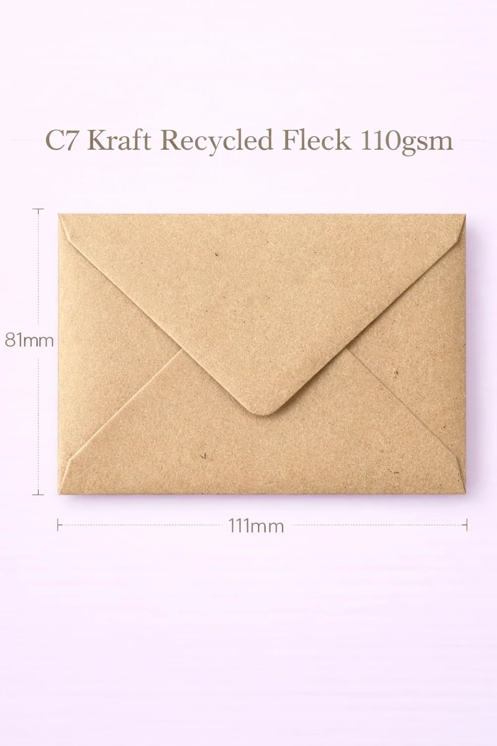 Enveloppes kraft recyclé C7/A7 Lot de 100