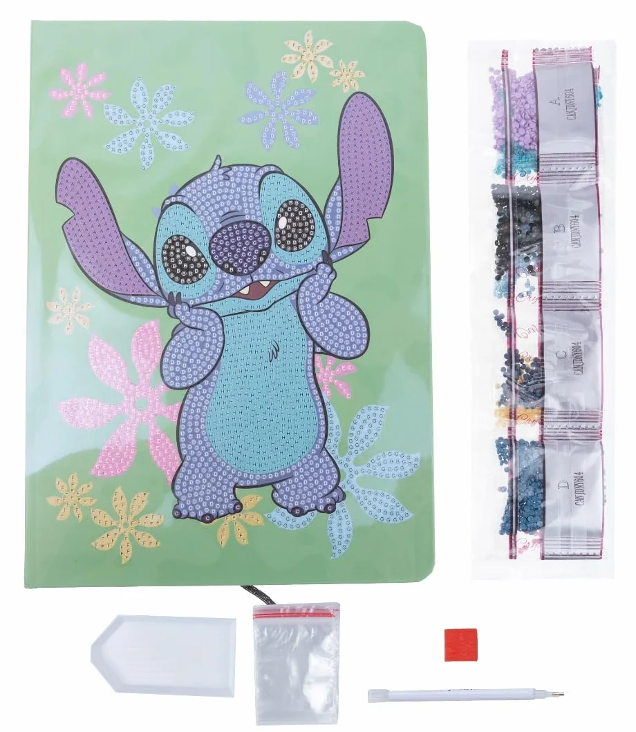 Disney Stitch CRYSTAL ART Carnet de notes 26 x 18 cm