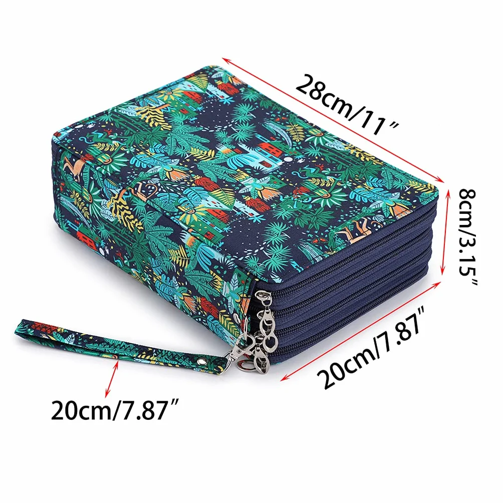 SUMTree 200 Trous Trousse à Crayons de Couleurs Sac de Crayons étui à Crayons pour Dessinateur