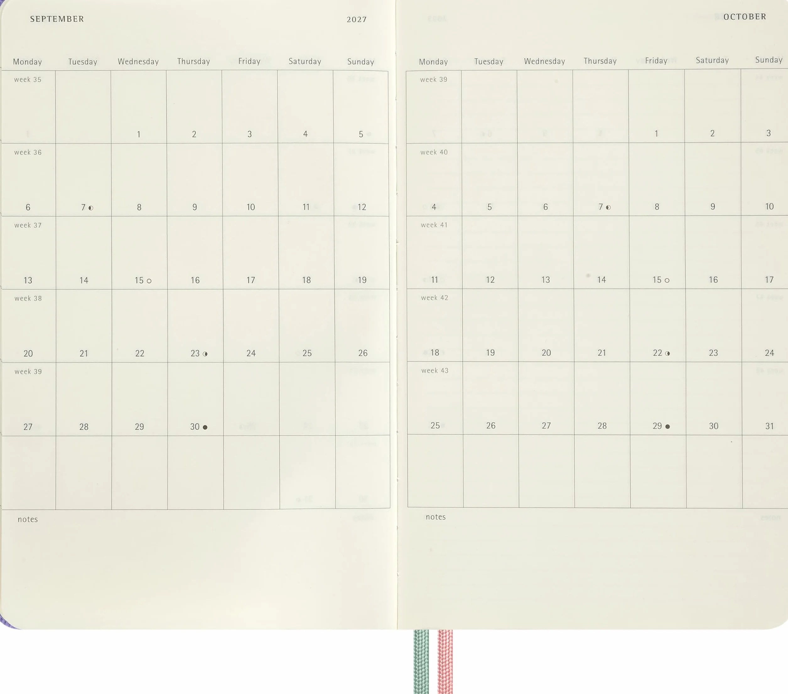 Moleskine Agenda Hebdomadaire 18 Mois 2026-2027 Les Aventures d'Alice au Pays des Merveilles, Pages Lignées, Couverture Rigide, Fermeture Élastique, Grand Format 13x21cm