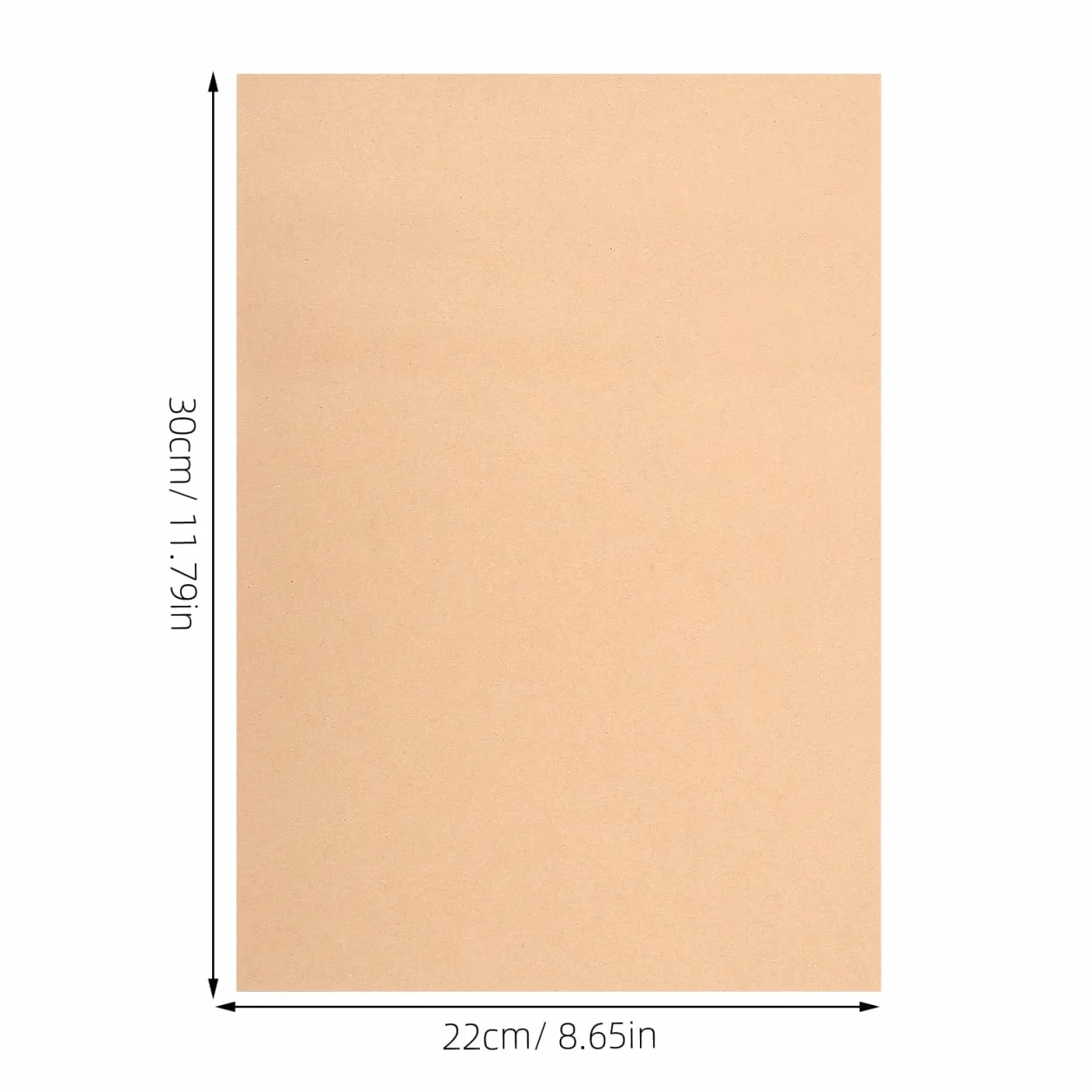 Papier braille brun clair lot de 20 feuilles pour tableaux d'écriture 4 et 9 lignes