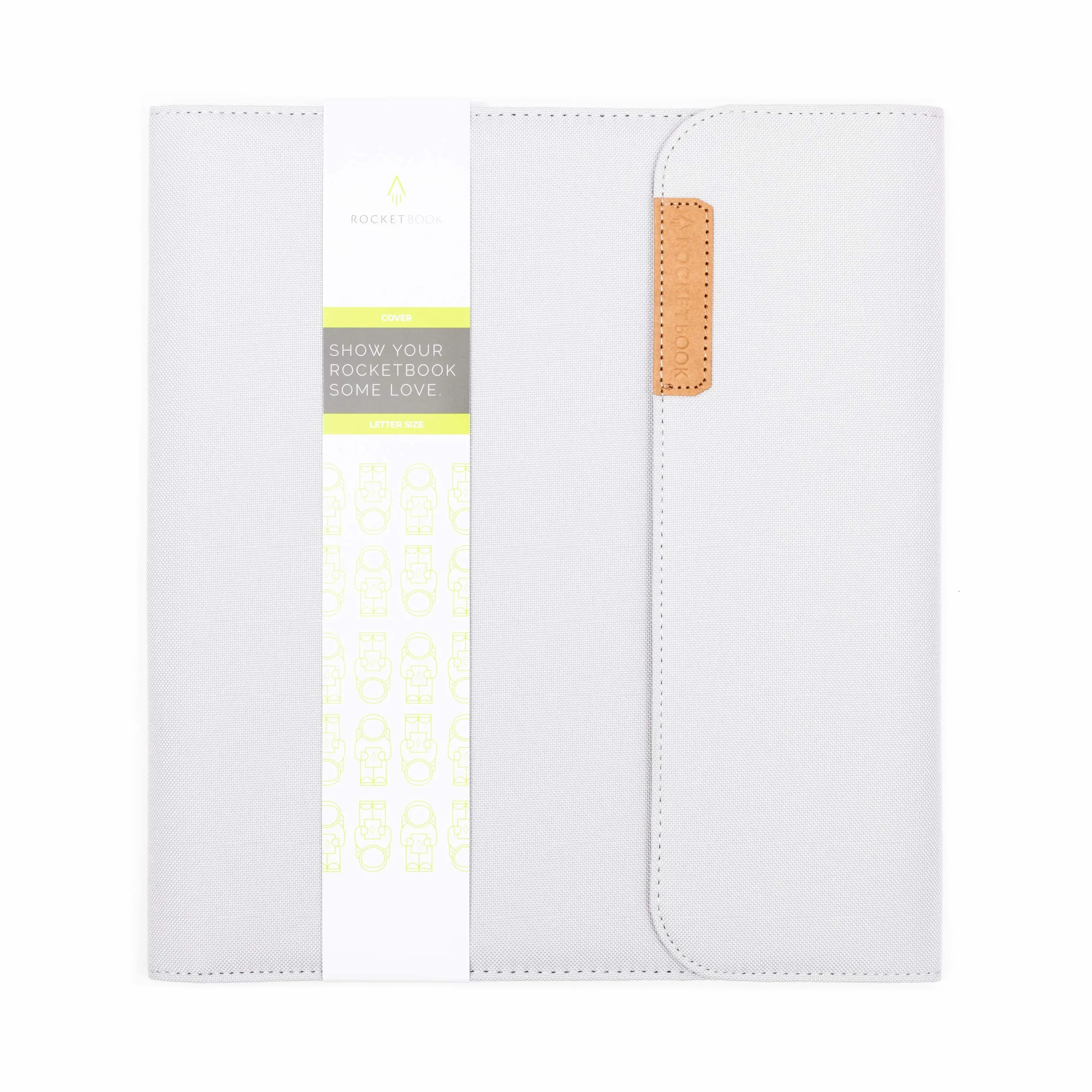 Rocketbook Capsule 2.0 Folio Cover pour Core, Panda et Fusion, Gris Format Lettre A4 21 x 29,7 cm