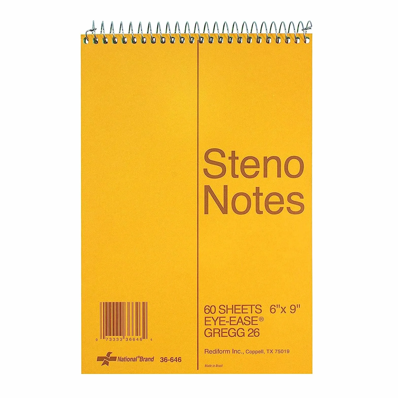 Rediform National 36646 Steno Notes Multicolore 15,2 x 22,9 cm
