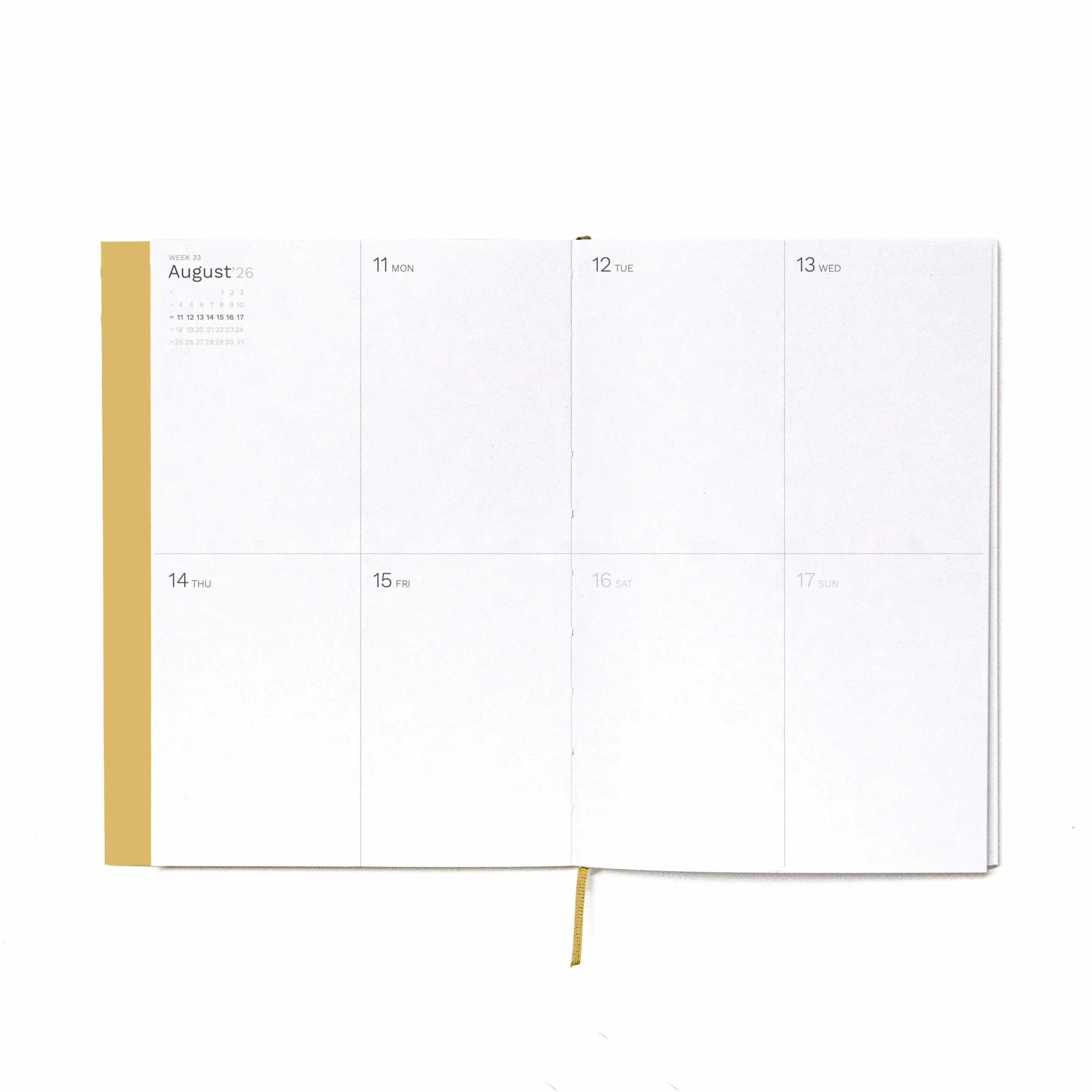 OCTÀGON DESIGN Agenda semainier académique 2026-2027 A5 13,5 x 20 cm Camel