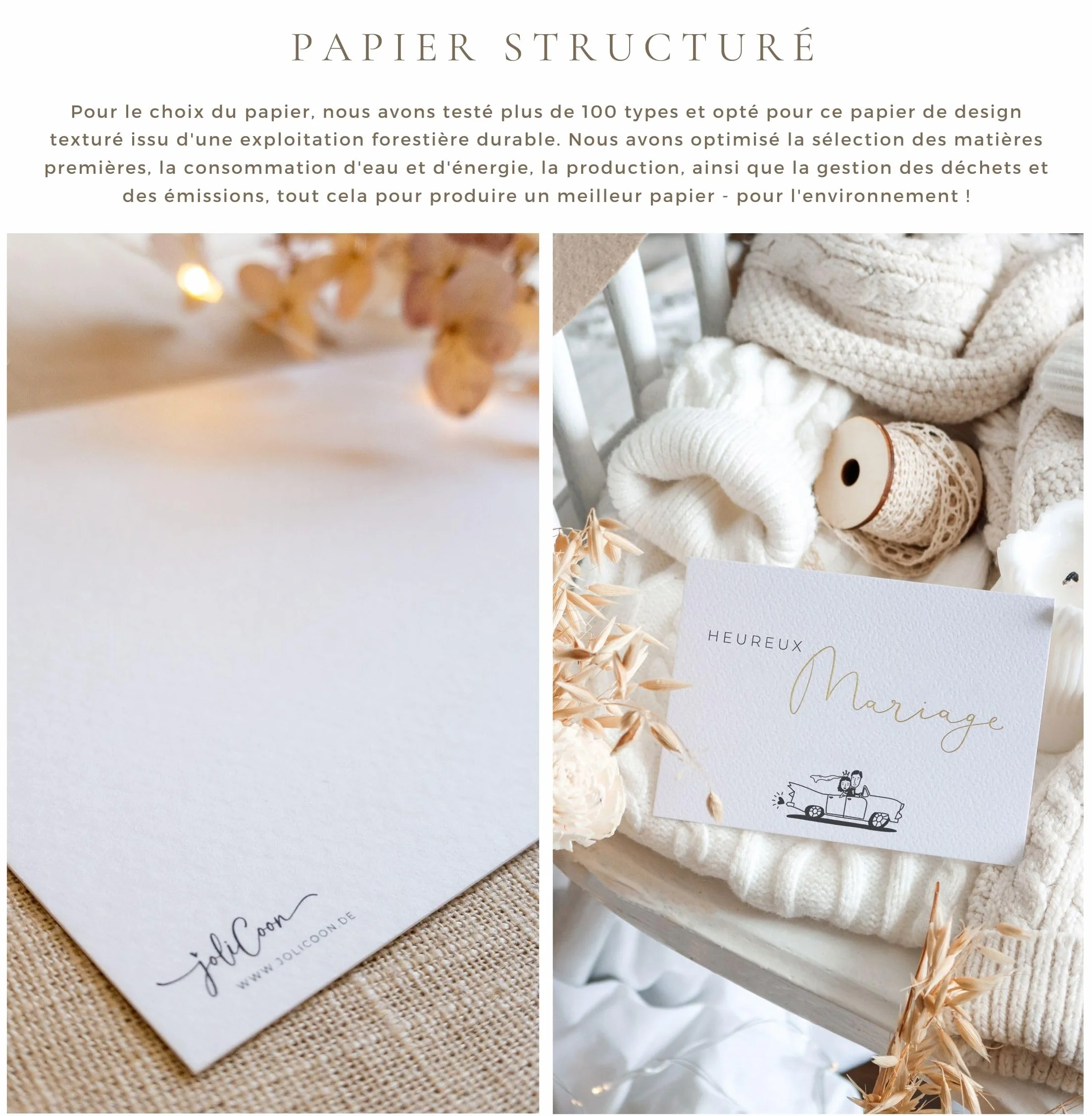Carte de mariage Joli Coon Heureux Mariage Originale avec enveloppe A6