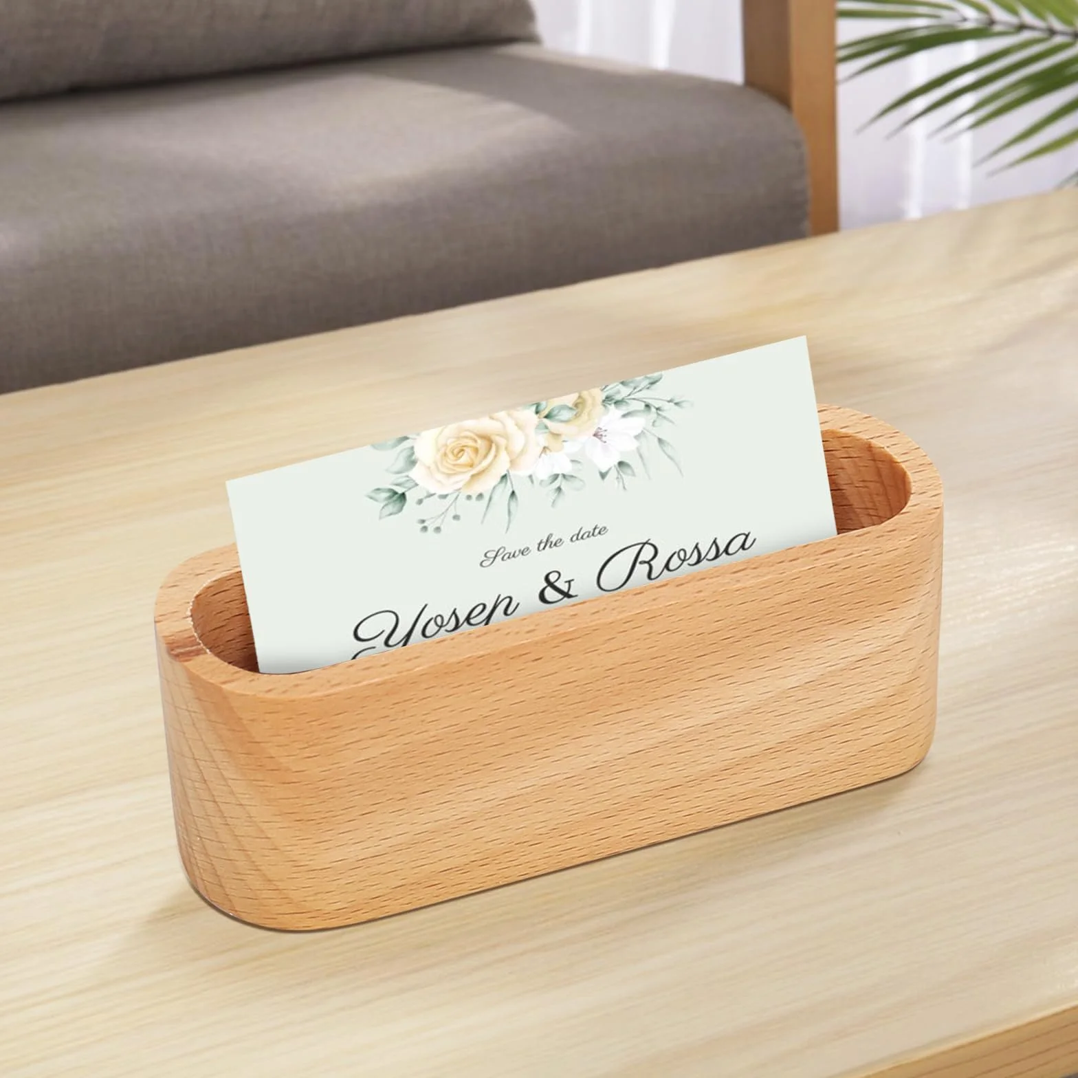 Porte-cartes de visite en bois créatif Lot de 3 - Stable