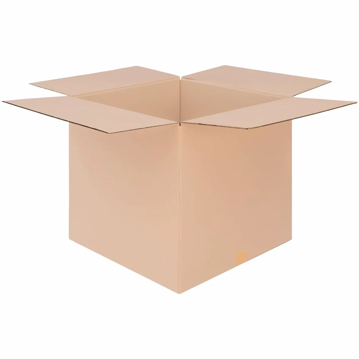Cartons pliants d’emballage 500 x 500 x 500 mm brun simple cannelure 25 pièces