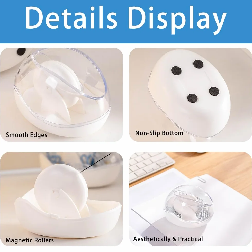 Support de Trombone Magnétique Transparent, Distributeur, Boîte de Rangement pour Bureau, École (1 Pièce)