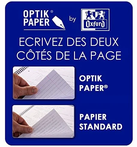 Oxford Cahiers à Spirales 17x22 cm 180 Pages Petits Carreaux 5x5 Lot de 5 Couleurs Assortis