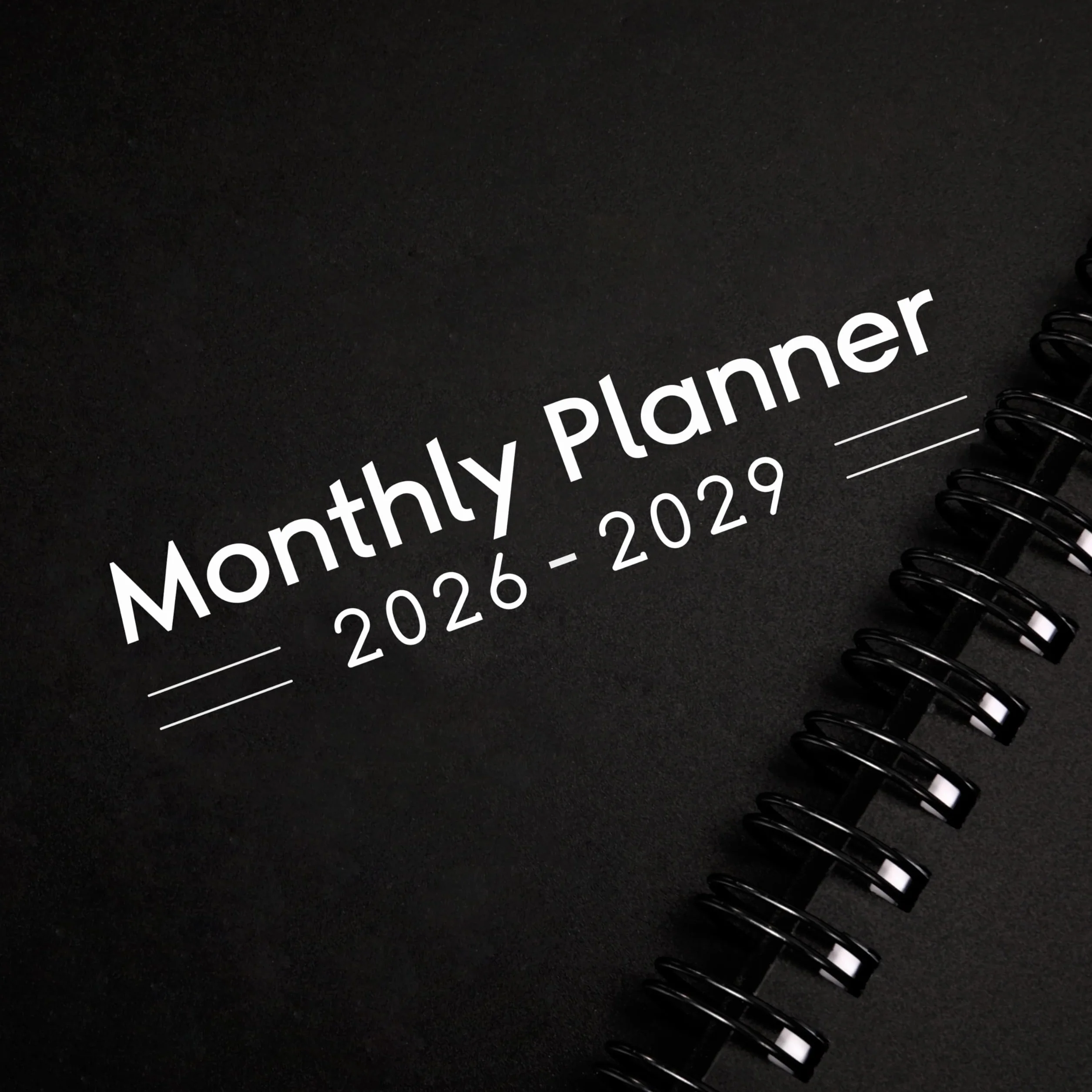 Planning mensuel 2026-2029 – Planificateur mensuel 3 ans 22,9 x 27,9 cm avec onglets colorés