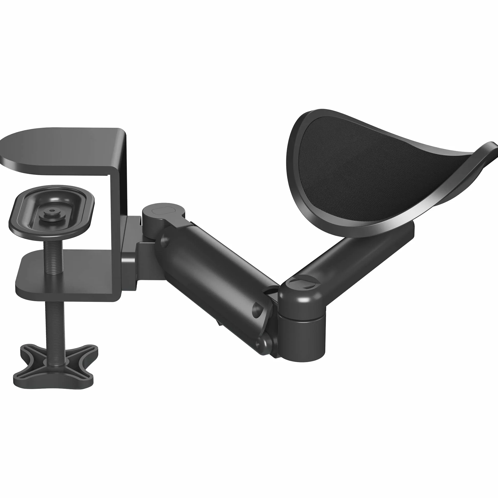 BONTEC Support de Bras Ergonomique Pivotant 360° 342 mm Aluminium Charge 12 kg Noir