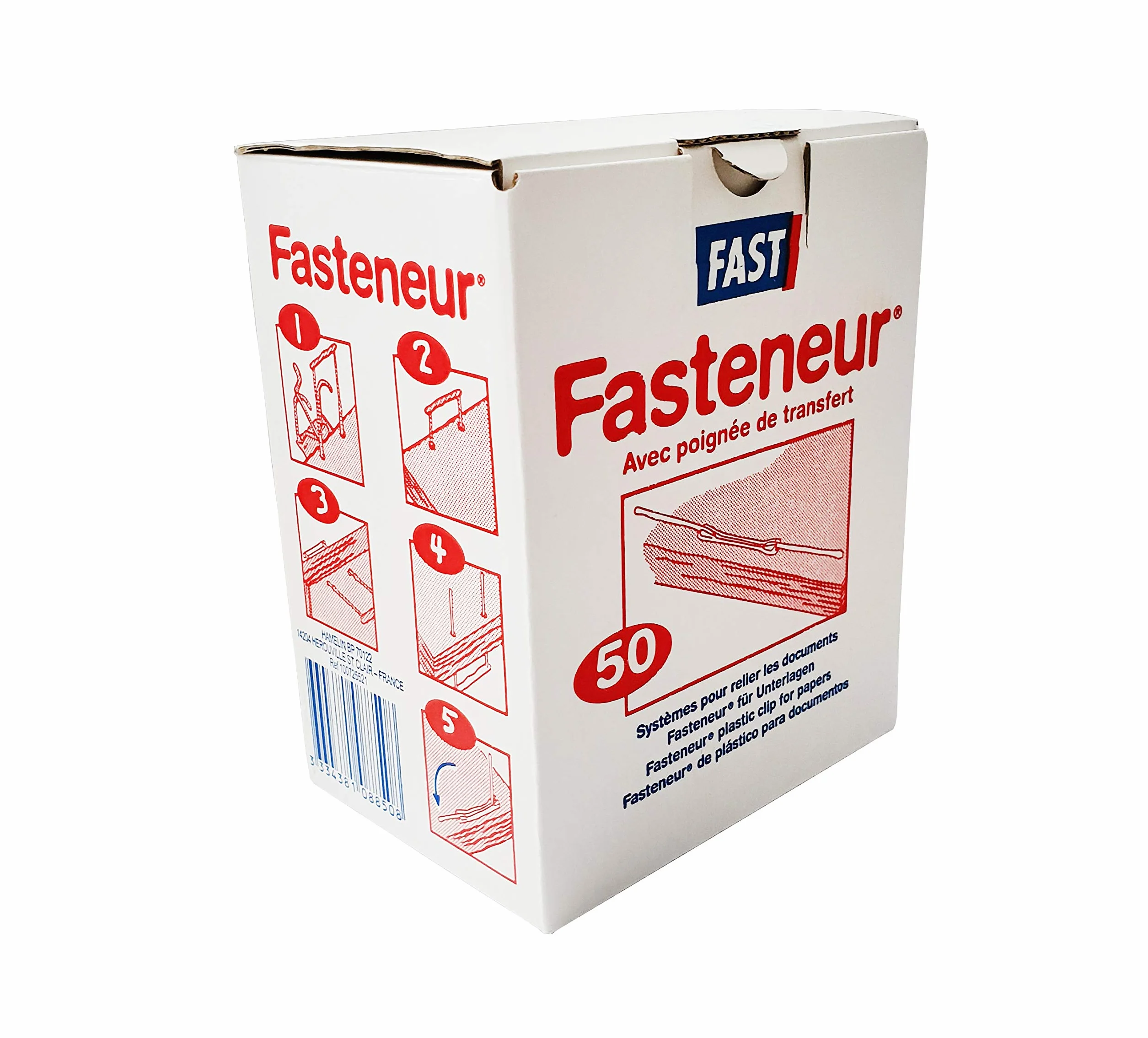 Relieurs Universels en Plastique Semi-rigide Bleu - Lot de 50