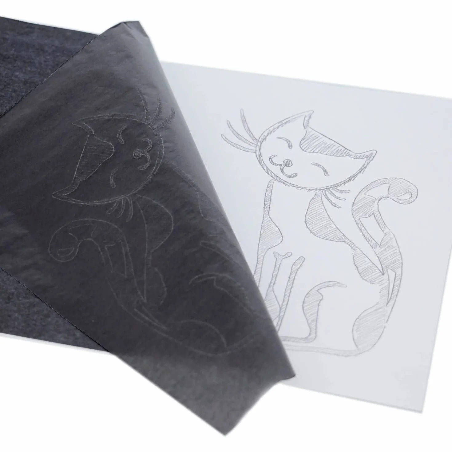 Papier carbone D.RECT A4 - Lot de 25 feuilles - Encre noire