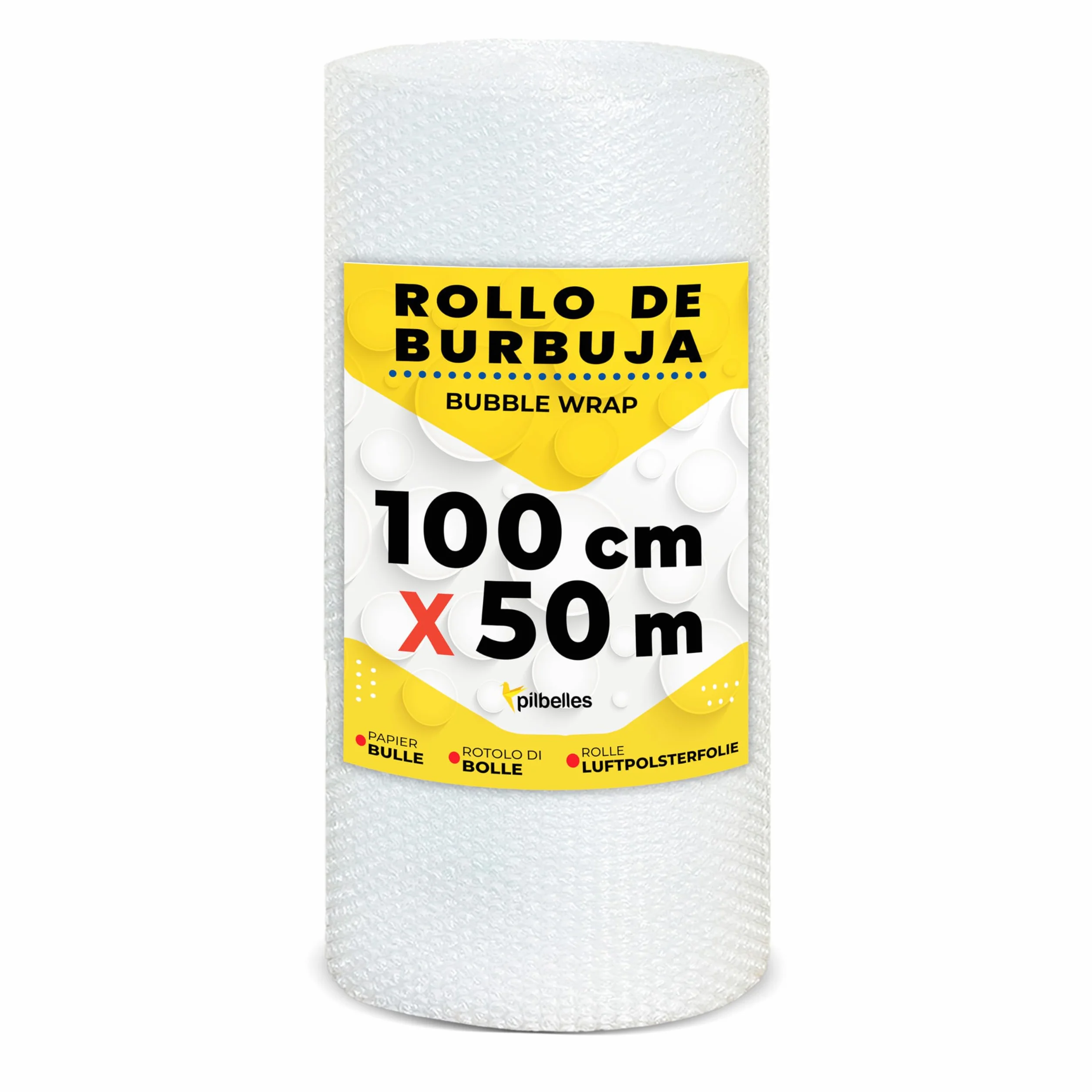 Rouleau de papier bulle 100 cm x 50 m pour emballage et déménagement