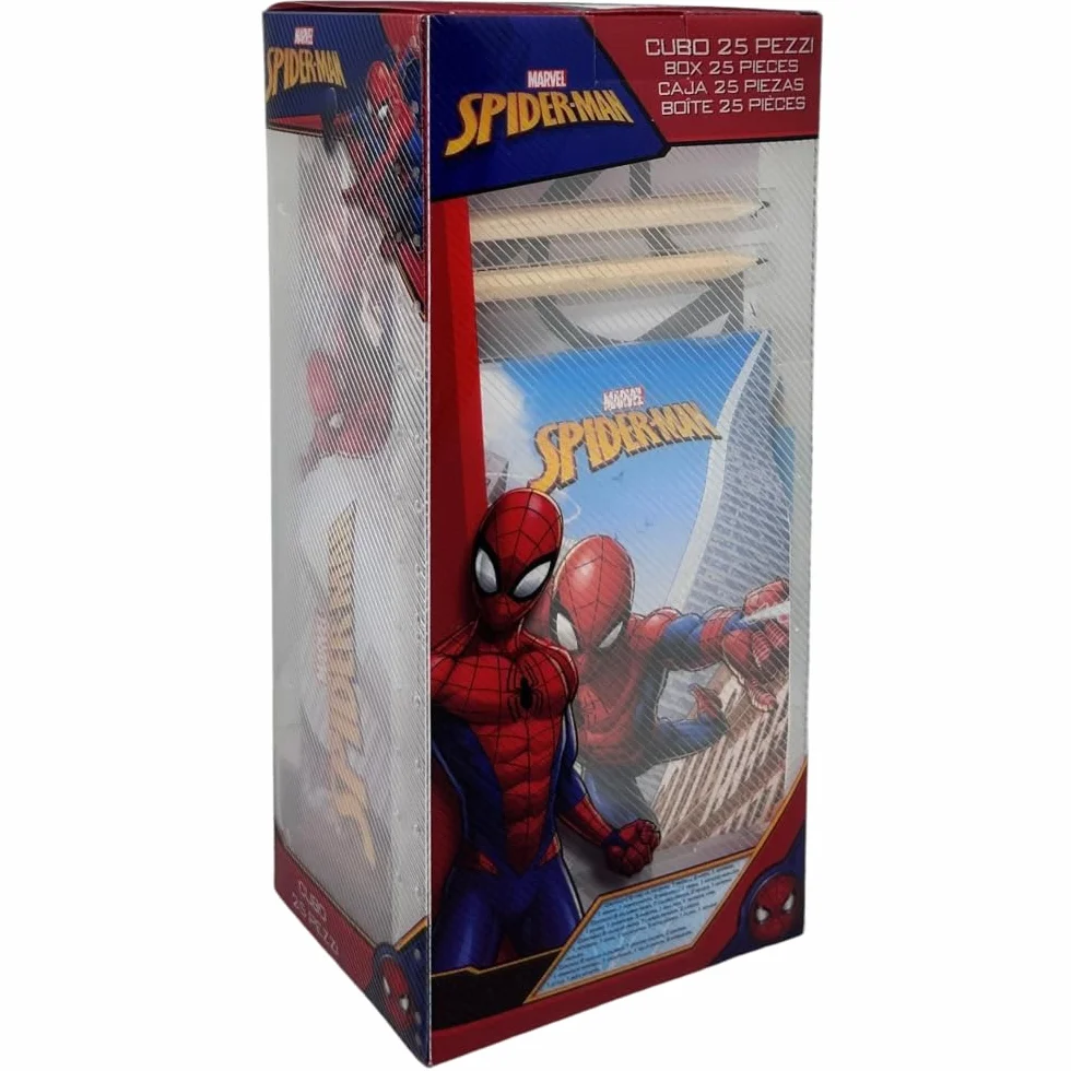 Marvel Spiderman papeterie 25 pièces accessoires créatifs enfants