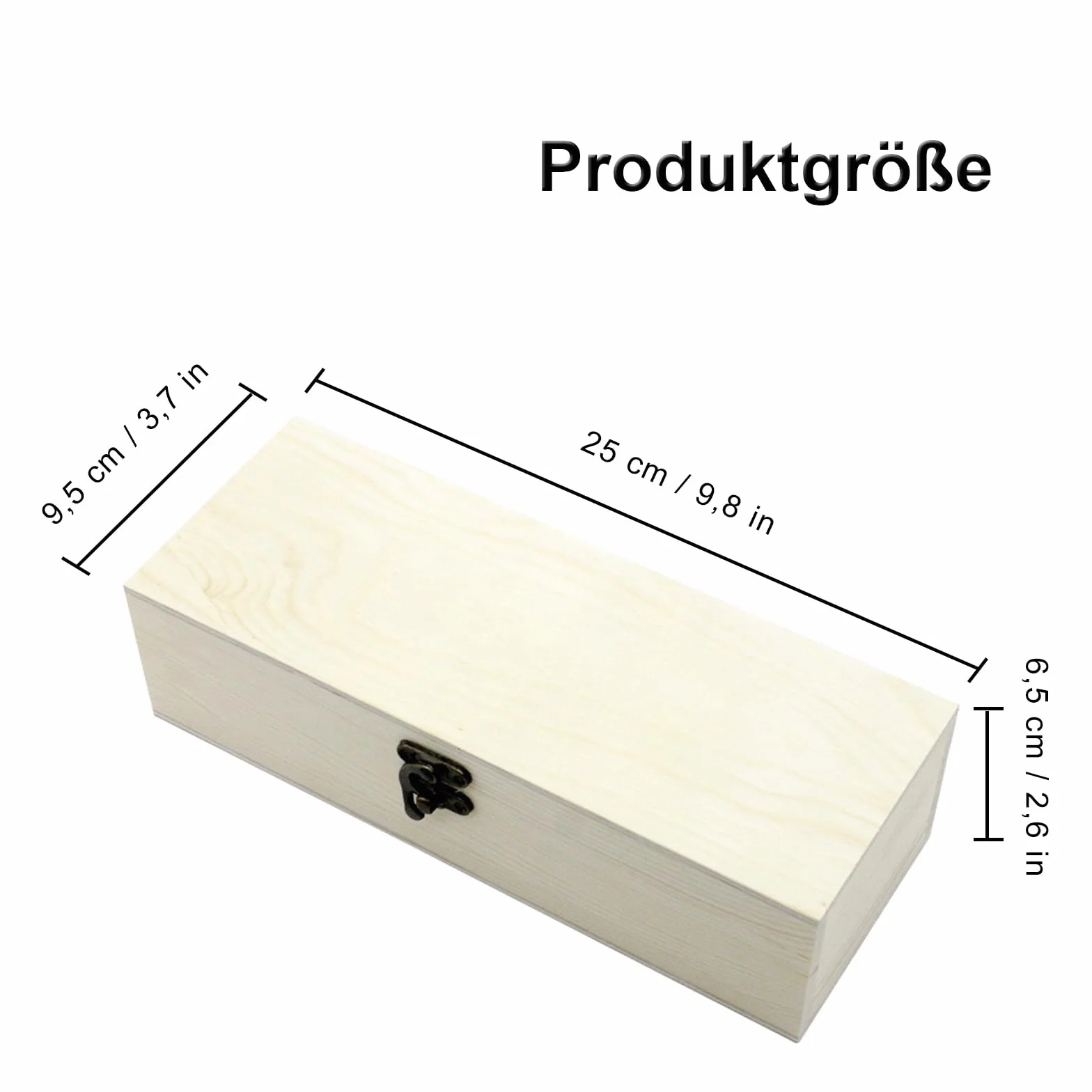 Boîte de Rangement pour Cartes A8 en Bois avec Couvercle pour Bureau, École et Maison