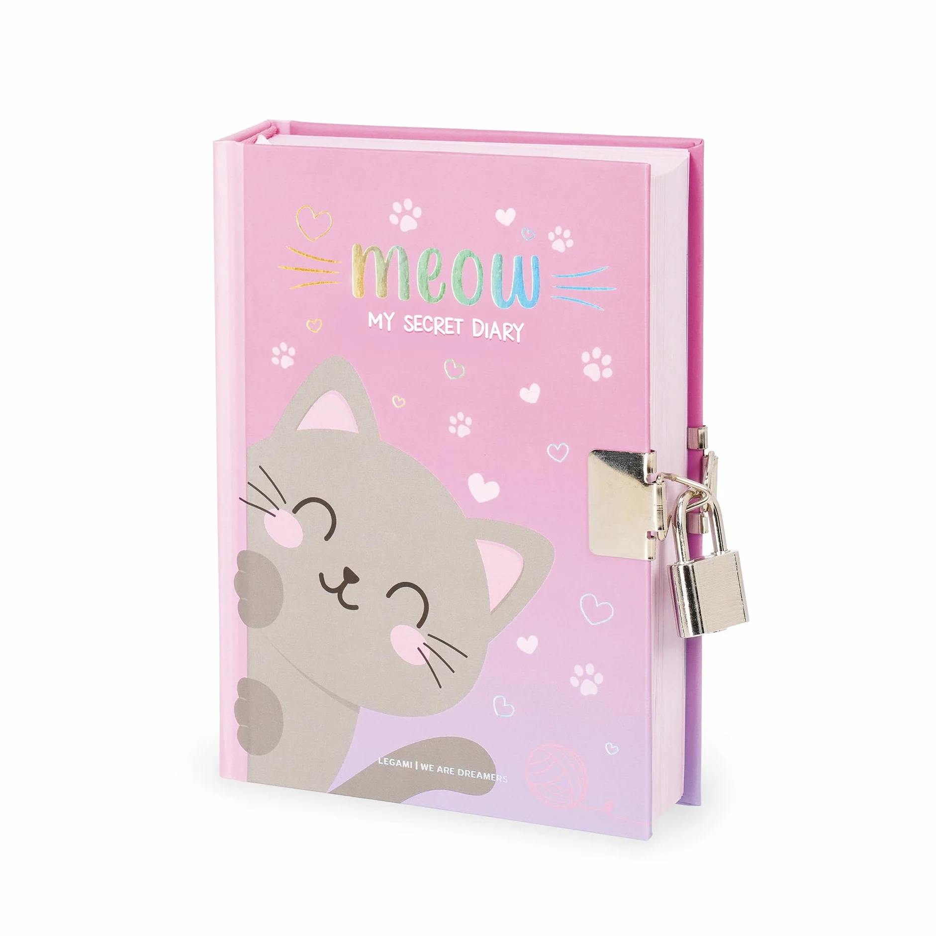 LEGAMI Journal Secret avec Serrure 328 pages Thème Kitty 11x15,5 cm