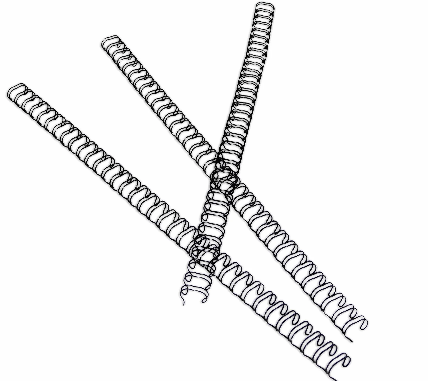 RAYSON Spirales reliure métalliques 6,4 mm 34 anneaux A4 Pas 3:1 Noir Paquet de 100