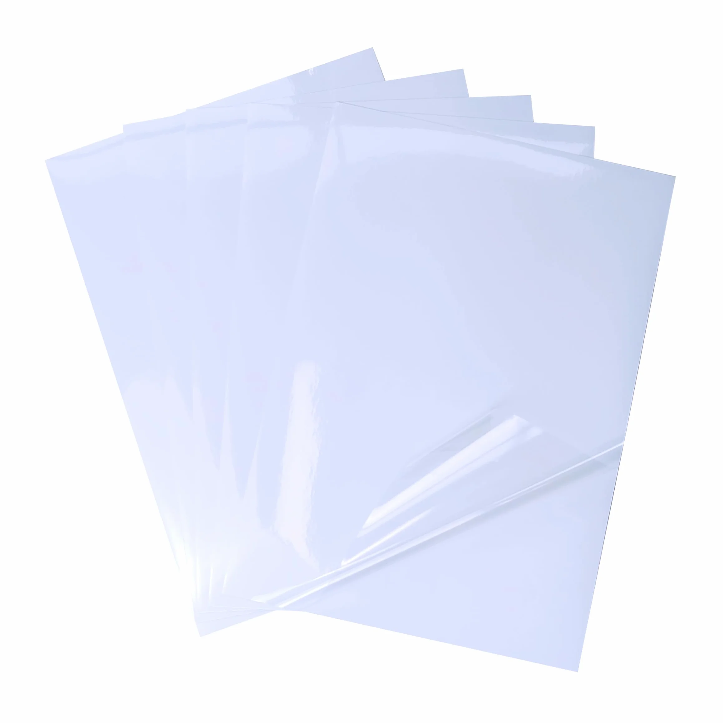 Papier autocollant transparent A4 pour imprimante laser étanche lot de 25 feuilles