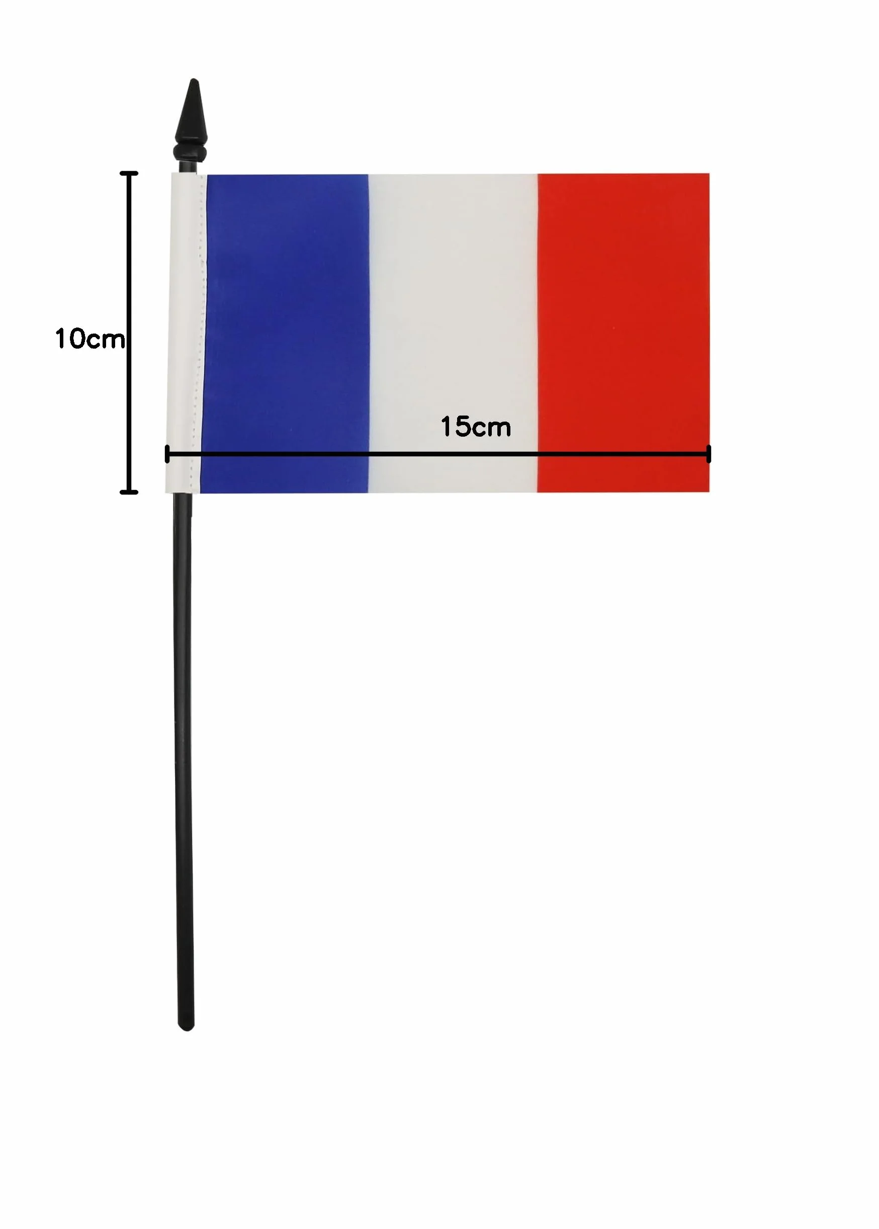 AZ FLAG Drapeau De Table France 15x10 cm Mini Drapeau Français Bureau 100% Polyester