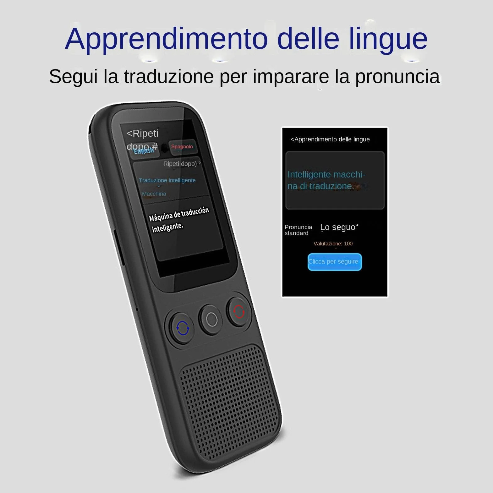 Traducteur de langue en réel, dispositif de traduction portable haute précision sans WiFi