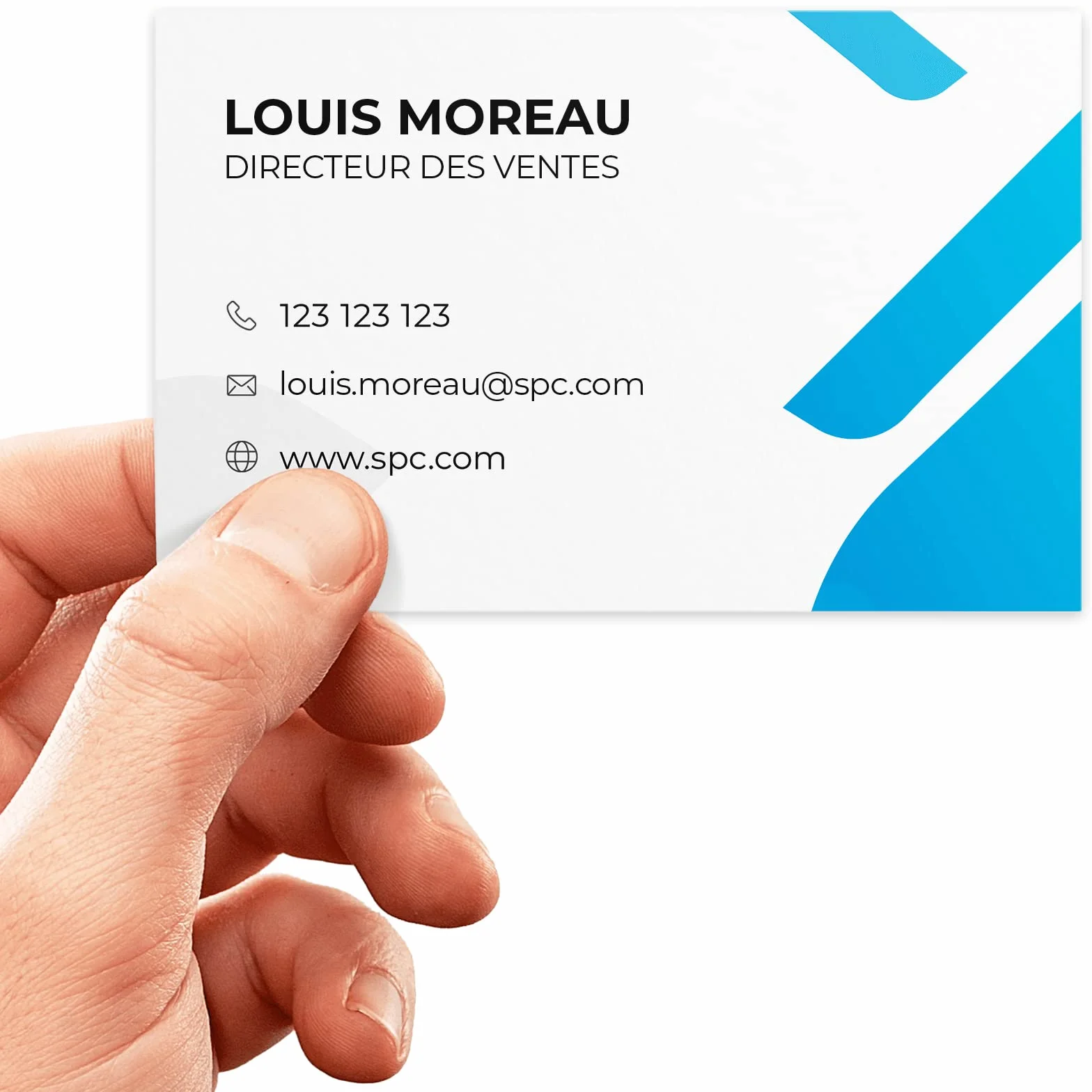 Cartes de Visite Personnalisées 85x55 mm Format Européen Rectangulaire