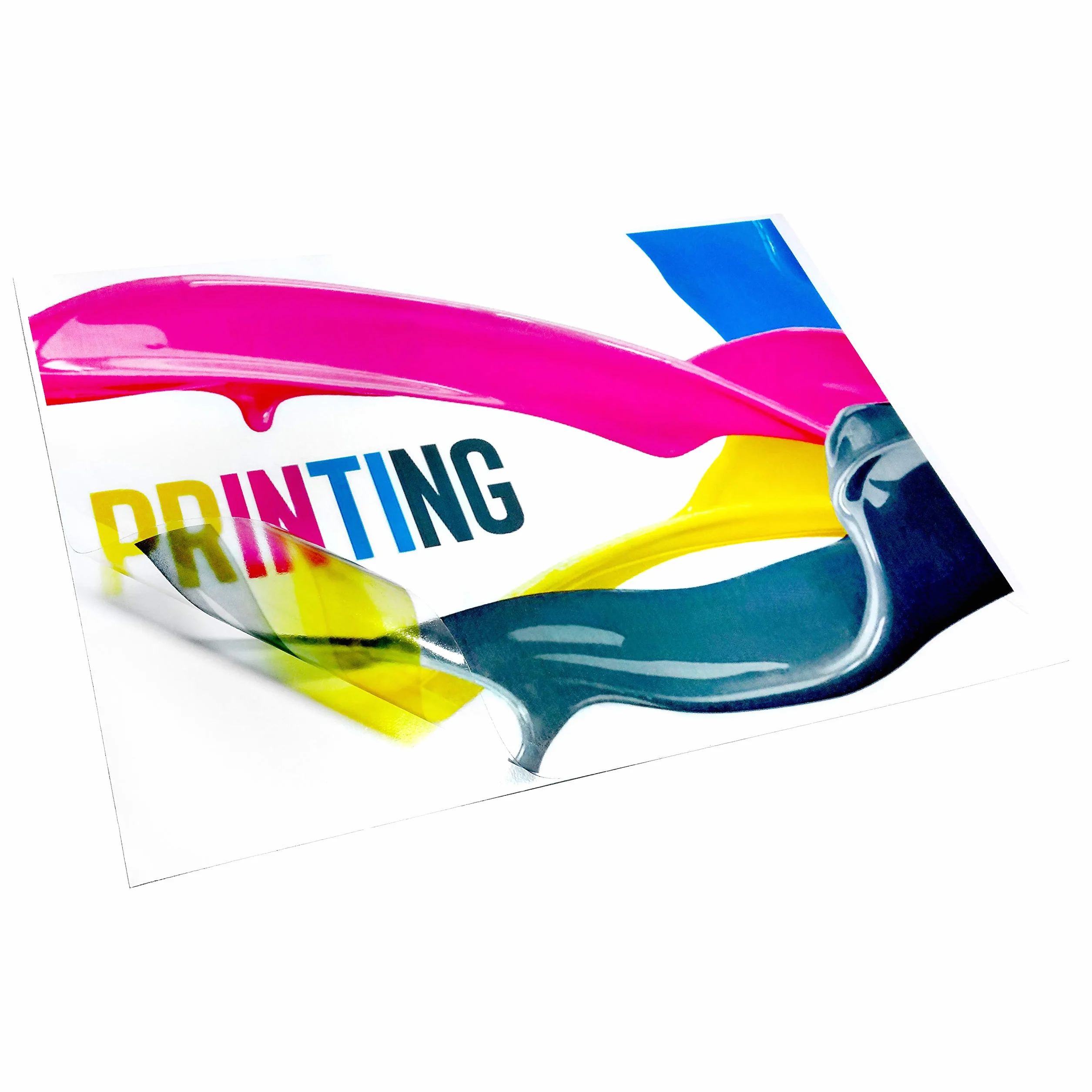 Evergreen Goods Papier autocollant vinyle transparent brillant imperméable 10 feuilles pour imprimante laser
