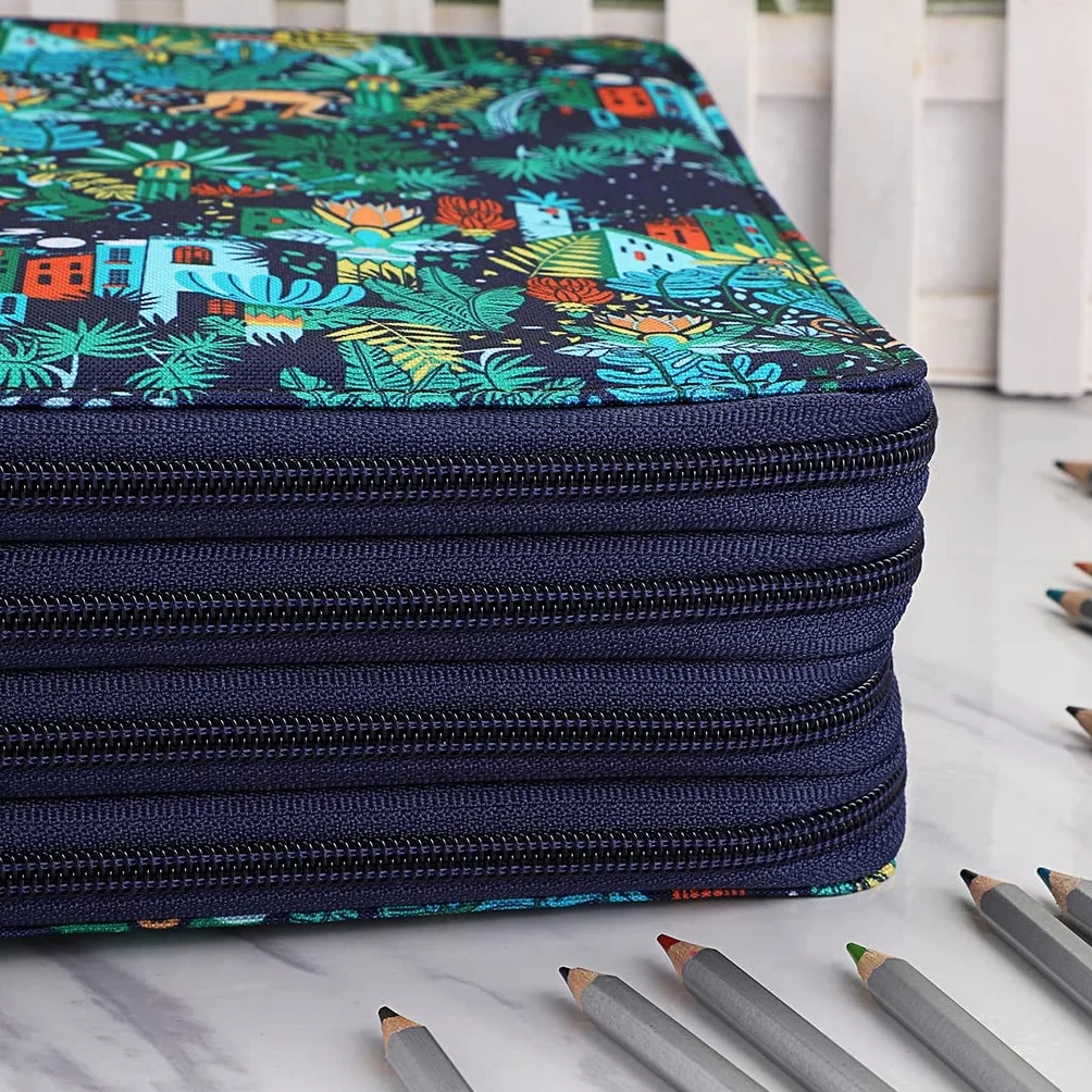 SUMTree 200 Trous Trousse à Crayons de Couleurs Sac de Crayons étui à Crayons pour Dessinateur