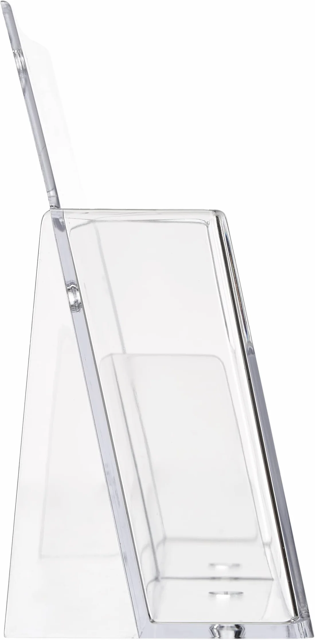 Taymar Porte-brochures 2 cases DIN A6 Présentoir de table pour flyers transparent