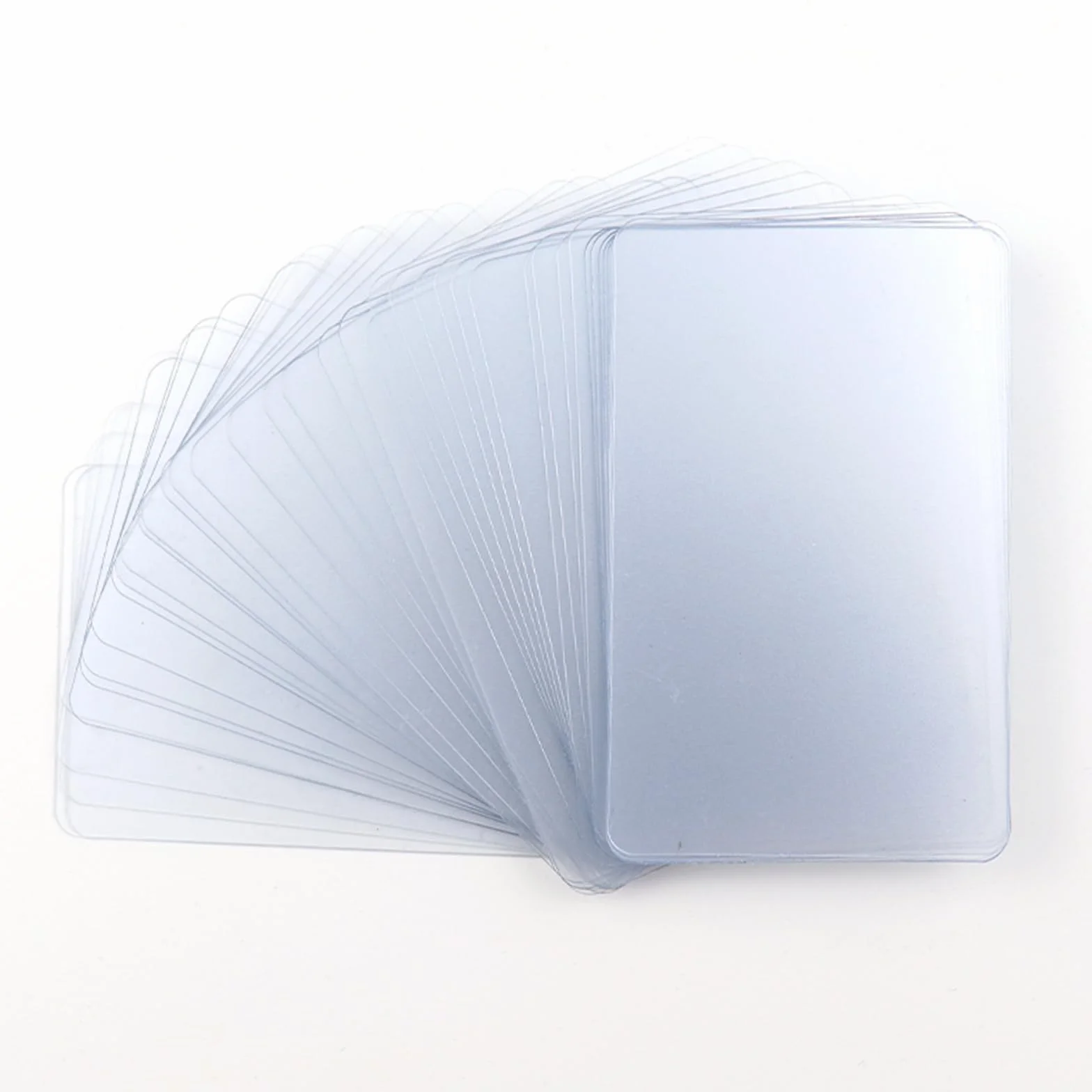 Cartes de Visite en Plastique Transparentes Givrées 50 Pièces