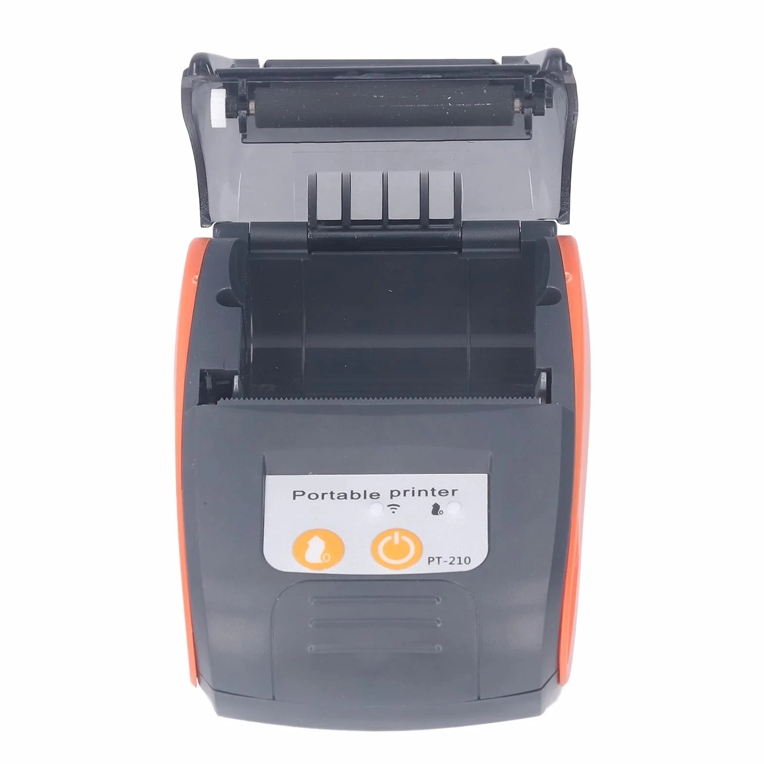 Imprimante Thermique Reçus Bluetooth PT-210, Mini-imprimante Factures Portable sans Fil 58mm, Impression Rapide 90mm/s, ESC/POS