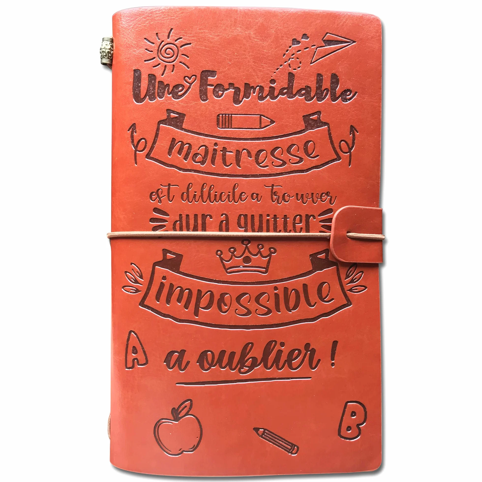 Cadeau Maitresse D'École Personnalisé Journal Intime Merci Maitresse Maternelle Cadeau Fin D'Année Carnet De Note 120 pages
