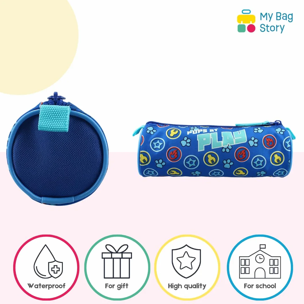Trousse Scolaire Pat' Patrouille Héros en Mission Bleue pour Enfant avec Chase Marcus Ruben Format 21cm Robuste