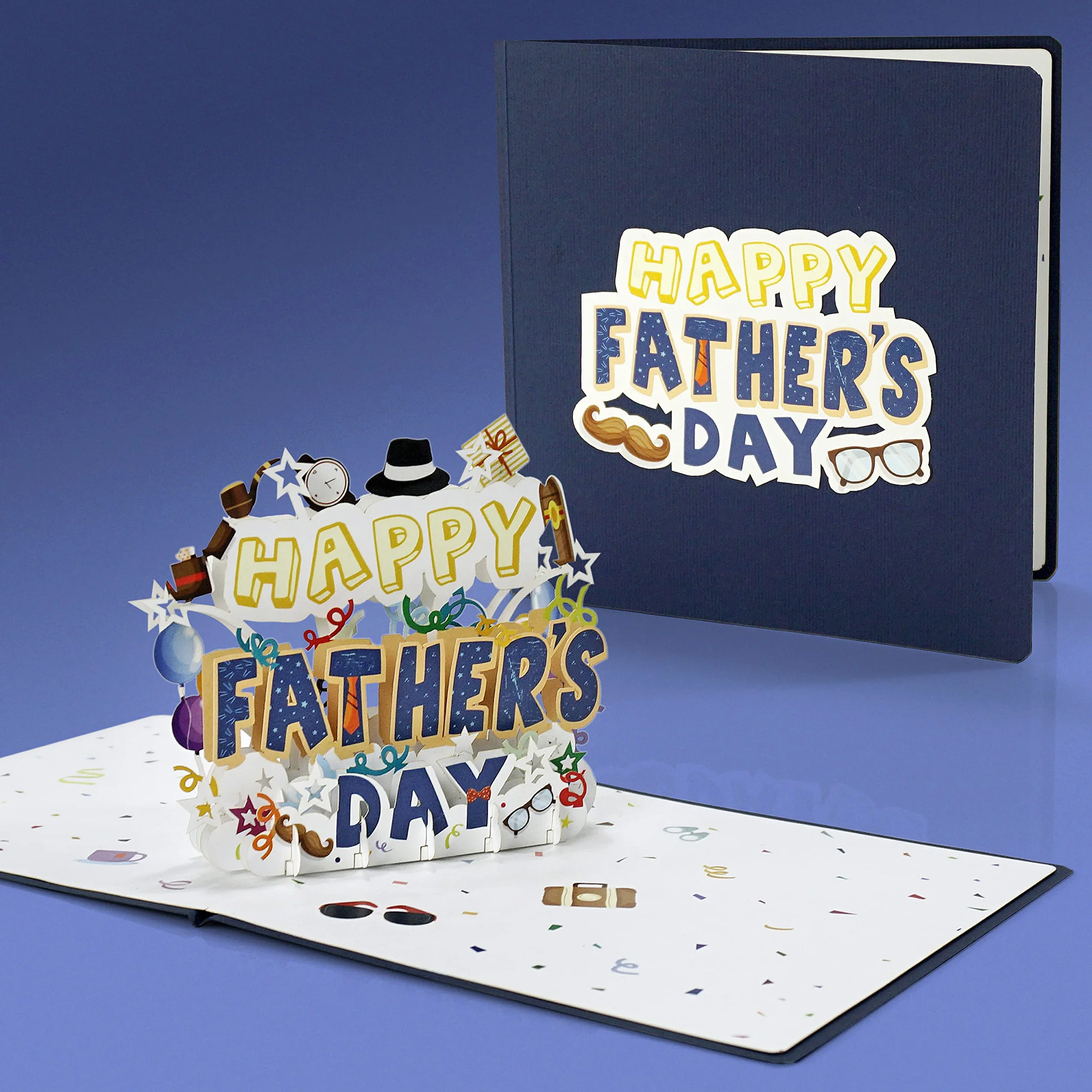 Carte fête des pères Pop Up HPFD - Carte anniversaire 3D pour hommes mari frère