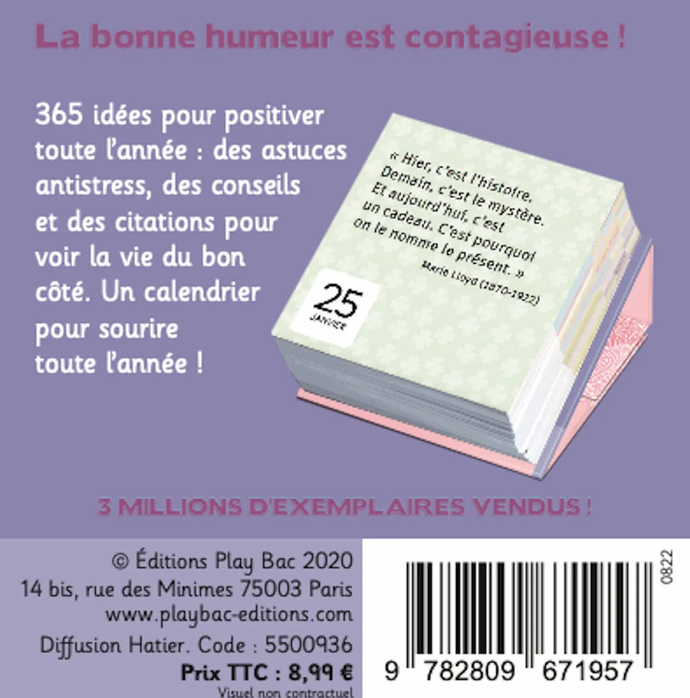 Mini calendrier 365 Idées positives