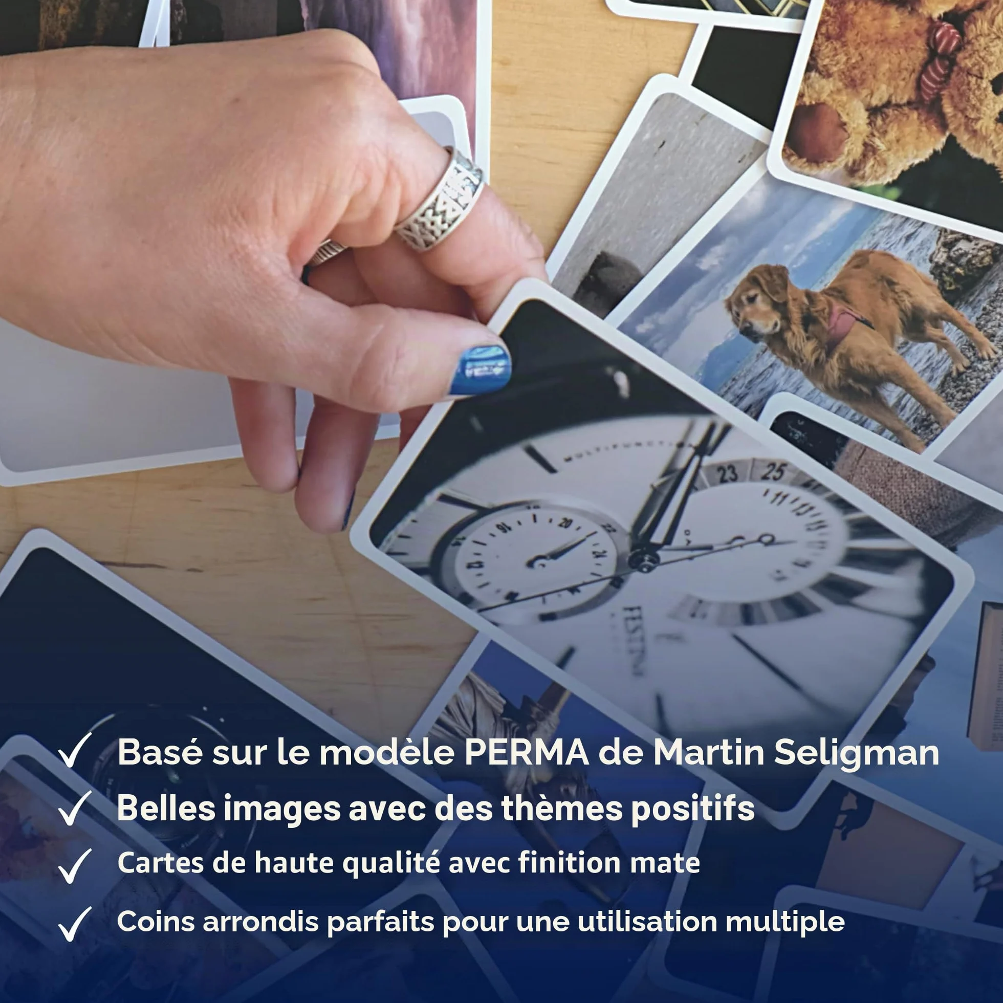 Cartes de coaching Mondes sentimentaux | 52 cartes d'image pour thérapie et intelligence émotionnelle