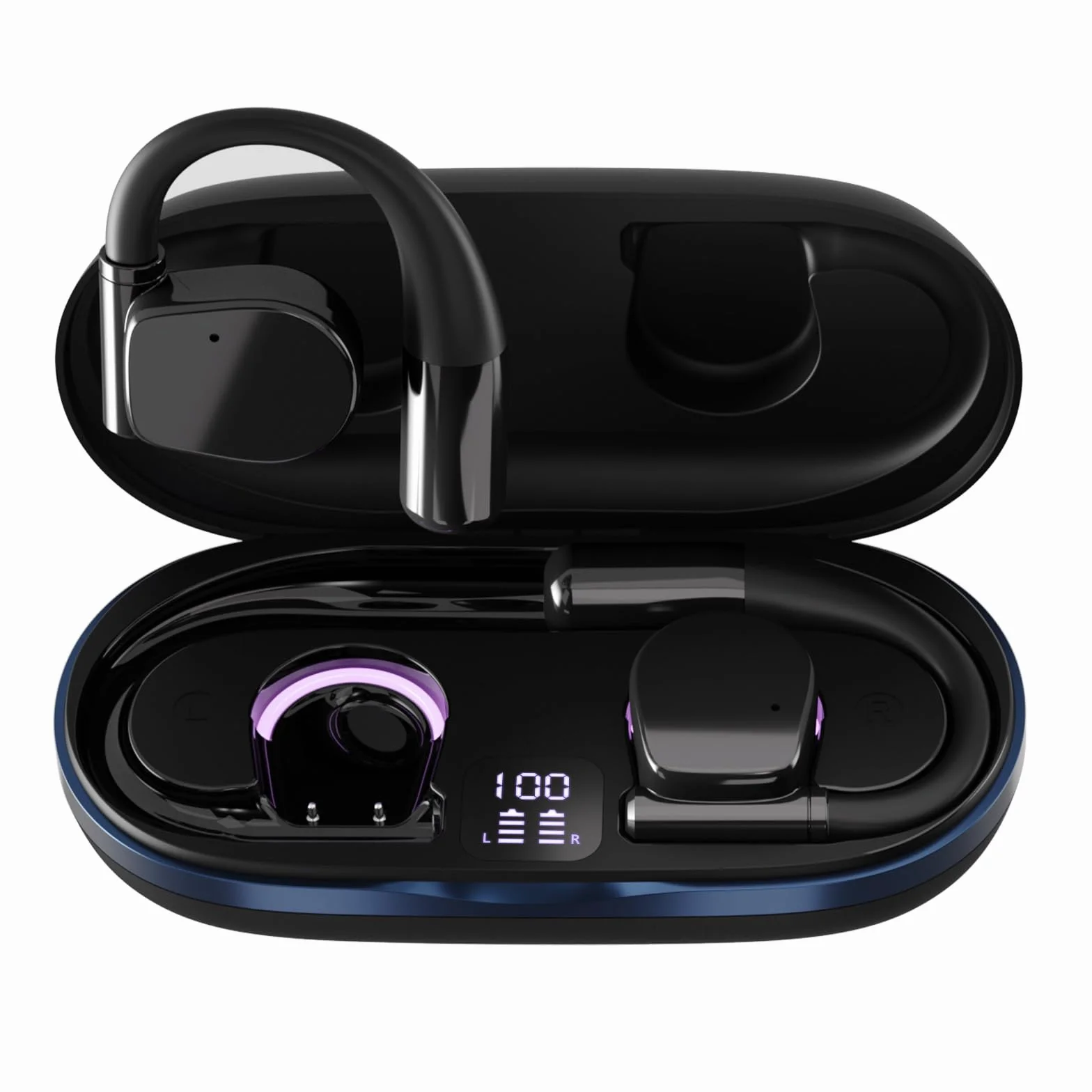 Écouteur Traducteur Instantané Open-Ear 138 Langues Bluetooth 5.4 Traduction Vocale IA Wearfit Pro Noir