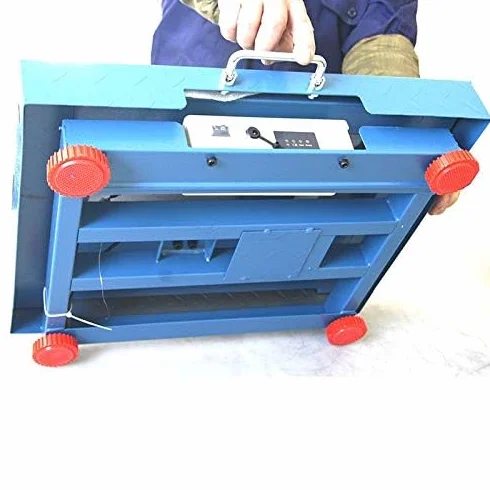 KATSU Balance Industrielle à Plate-Forme 300KG Rechargeable Affichage LED 42 x 52cm Acier Antirouille