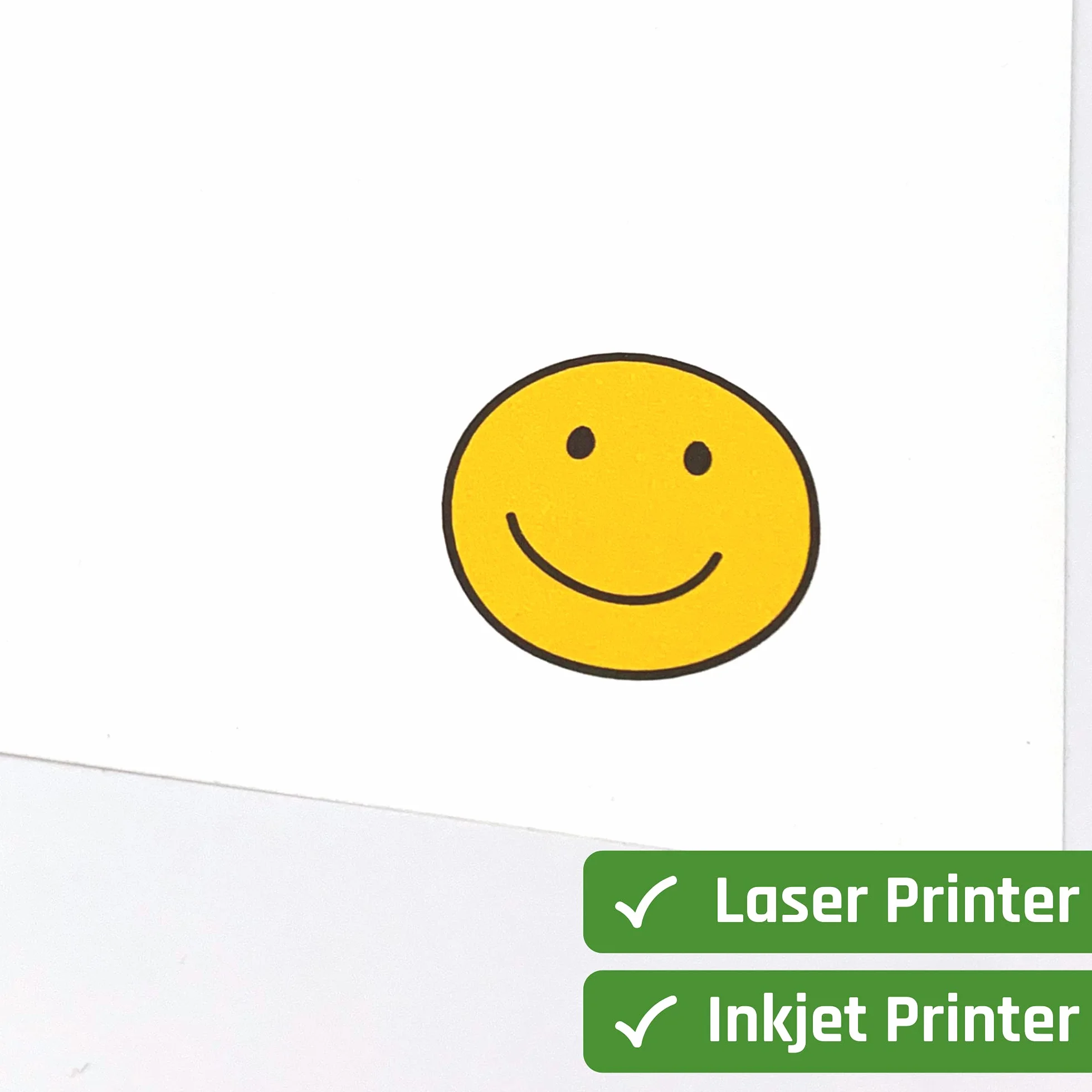 Vinyle Imprimable Papier Autocollant Étanche A4 Blanc 15 Feuilles
